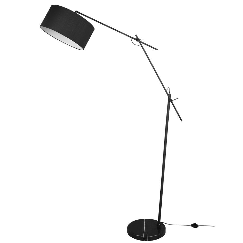 etc-shop LED Stehlampe, Stehleuchte verstellbar Esszimmer Beleuchtung Stehleuchte - schwarz