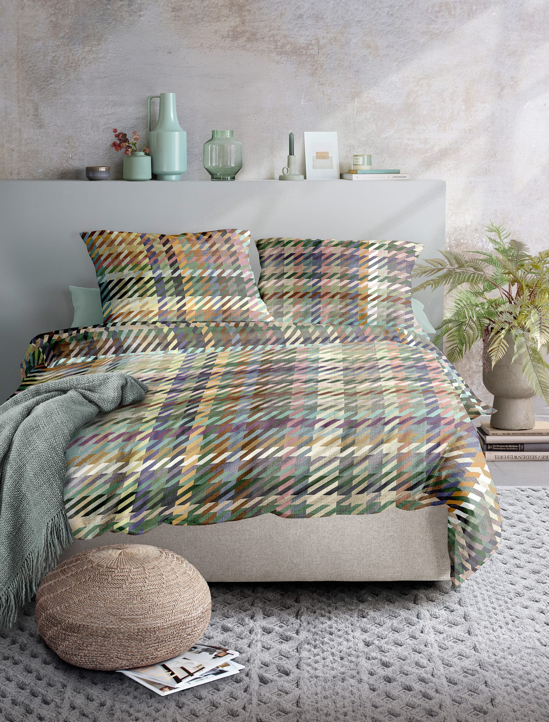 Irisette Bettwäsche Zobel 8785, Renforcé, 2 teilig, Flausch-Cotton, 2 teilig, samtig weich