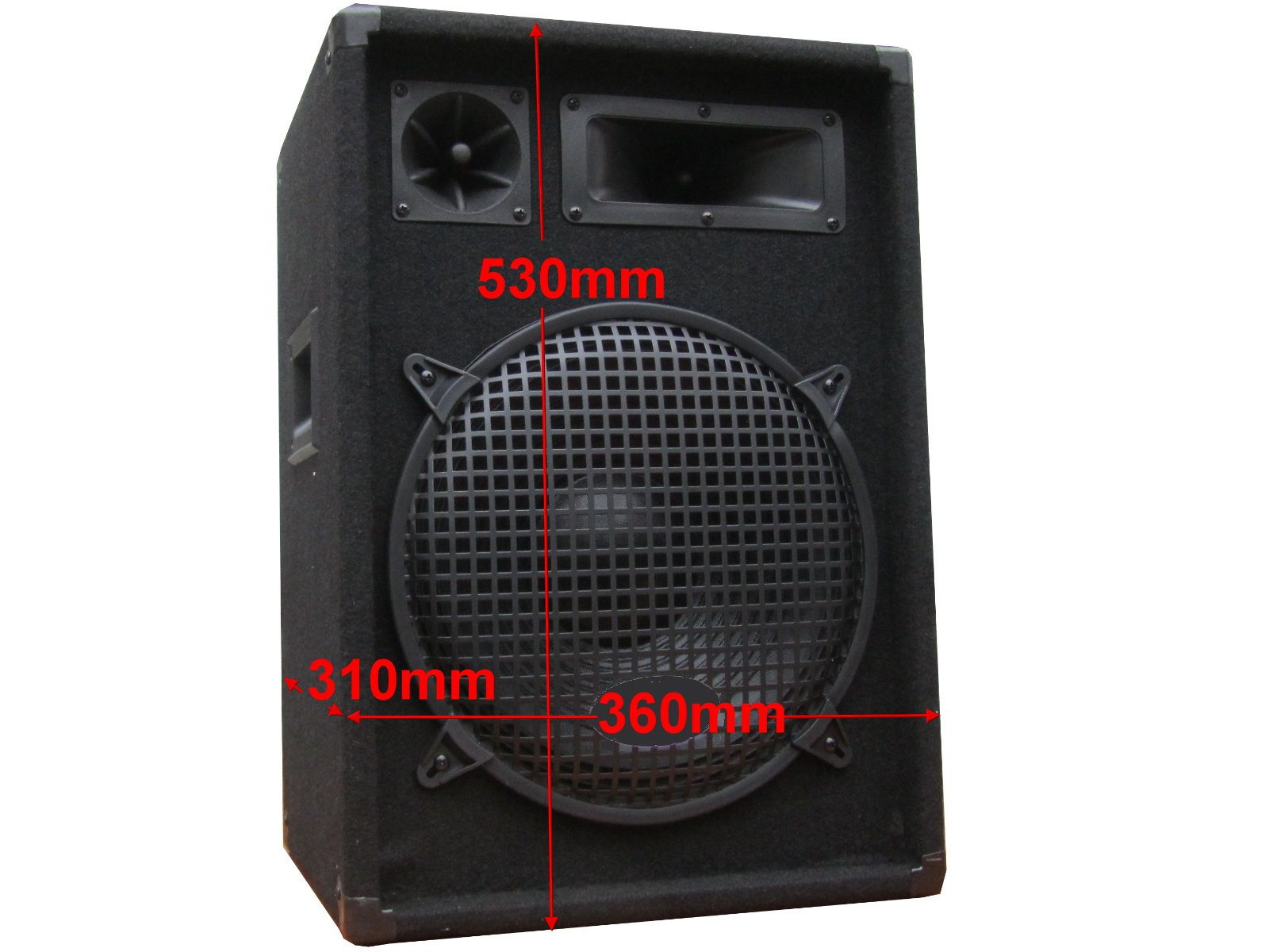 DSX Powermixer Musik Anlage 3 Wege Boxen Subwoofer 2900 W Party-Lautsprecher (1400 W)
