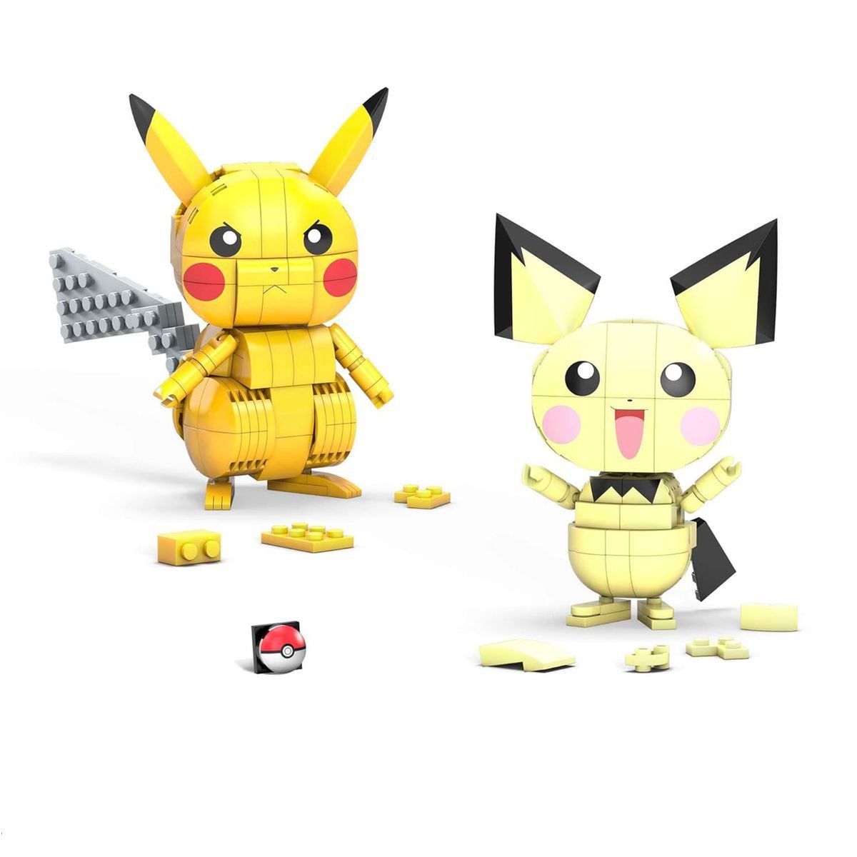 Mattel® Spielfigur Mattel GYH06 - Mega - Pokèmon - Bauen & Zeigen Pikachu Evolution Trio