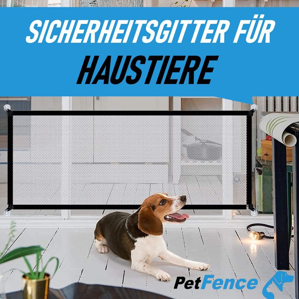 MAVURA Türschutzgitter PetFence Absperrgitter und Für Hundetürschutz Material Hochwertiges Katzen Außenbereiche Hunde, & Babys Sicherheitsgitter - Innen- Hundebarrieren), Treppenschutzgitter (Hundeschutzgitter für 