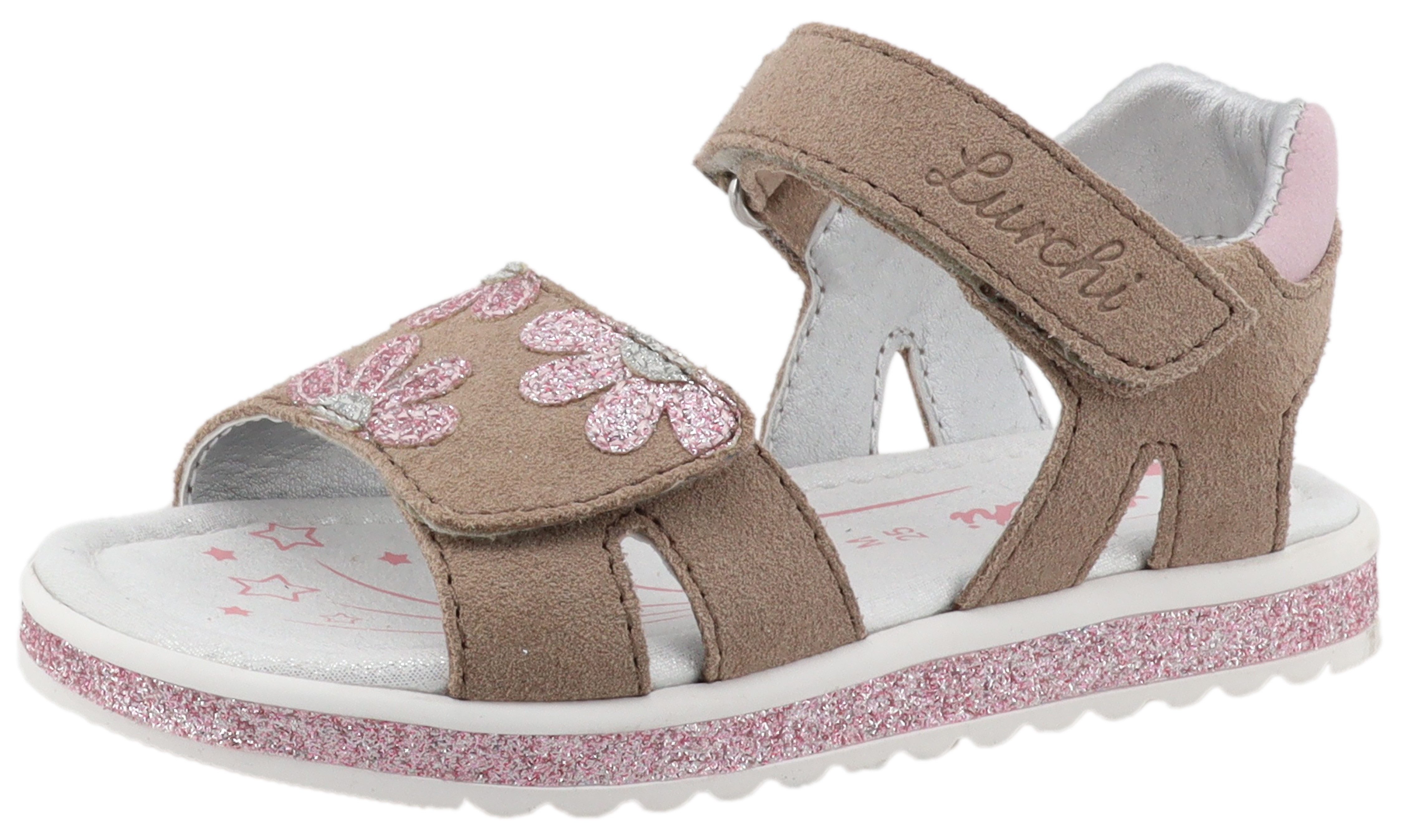 Lurchi Candy Sandale, Klettschuh mit Blüte, Größenschablone zum Download