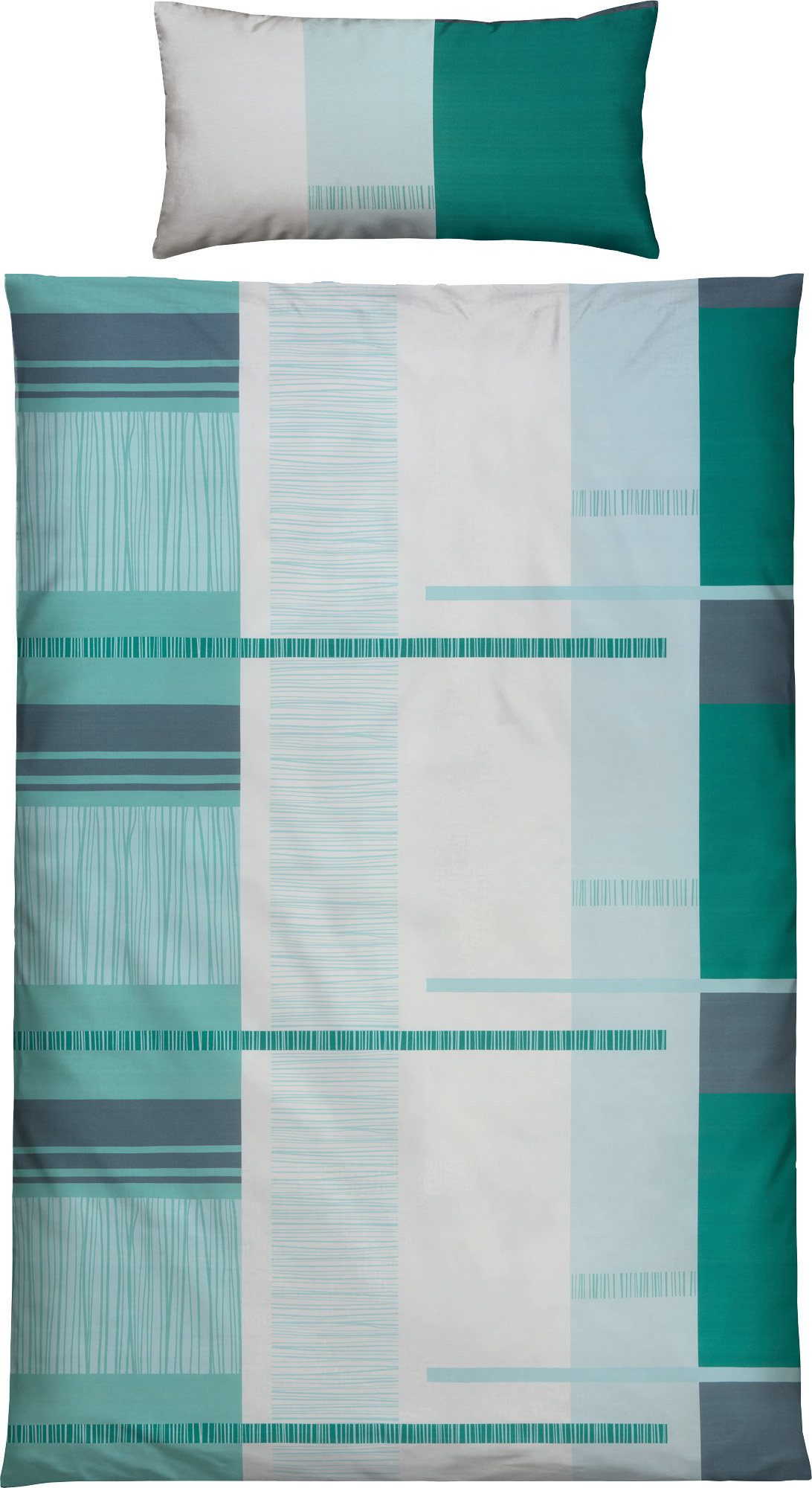 REDBEST Bettwäsche Bettwäsche, Mako-Satin, Satin Grafik günstig online kaufen