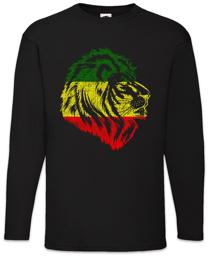 Langarmshirt Reggae Lion V Langarm T-Shirt Reggae Jah Babylon Irie Jamaica