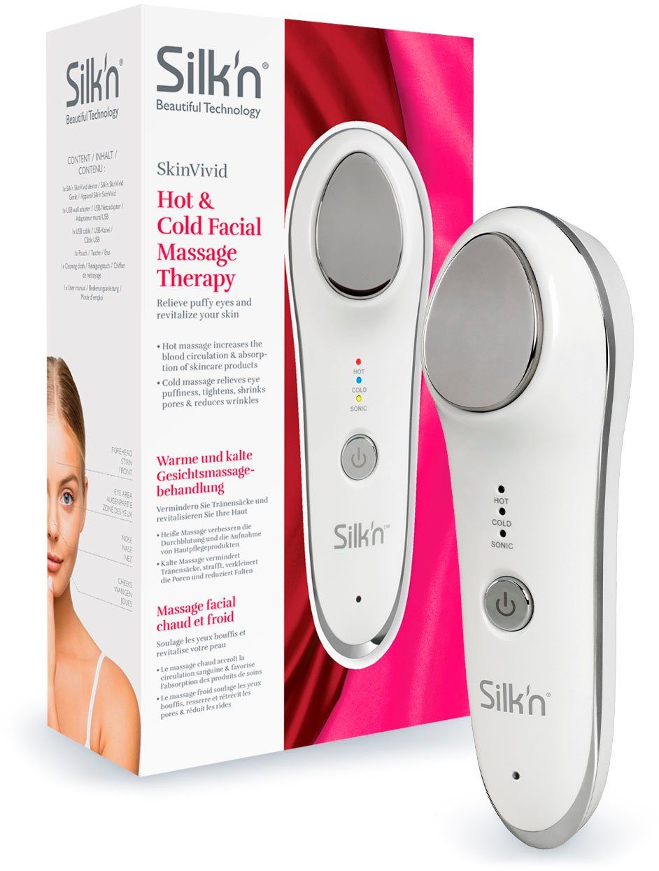 Damen Gesichtspflege Silk'n Anti-Aging-Gerät SkinVivid, Kälte + Wärme Massagetherapie