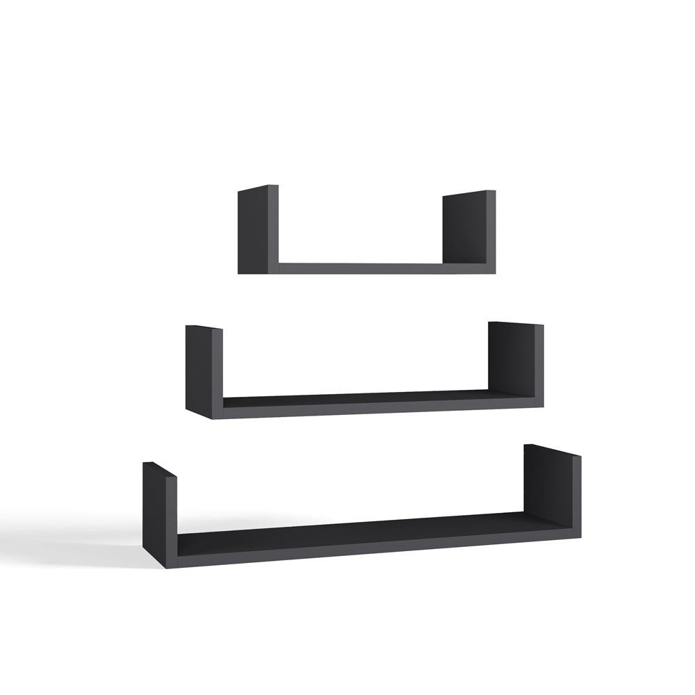 MAGOWA Hängeregal Wandregal-Set MOBI – 3 moderne Wandregale, 3 er Set