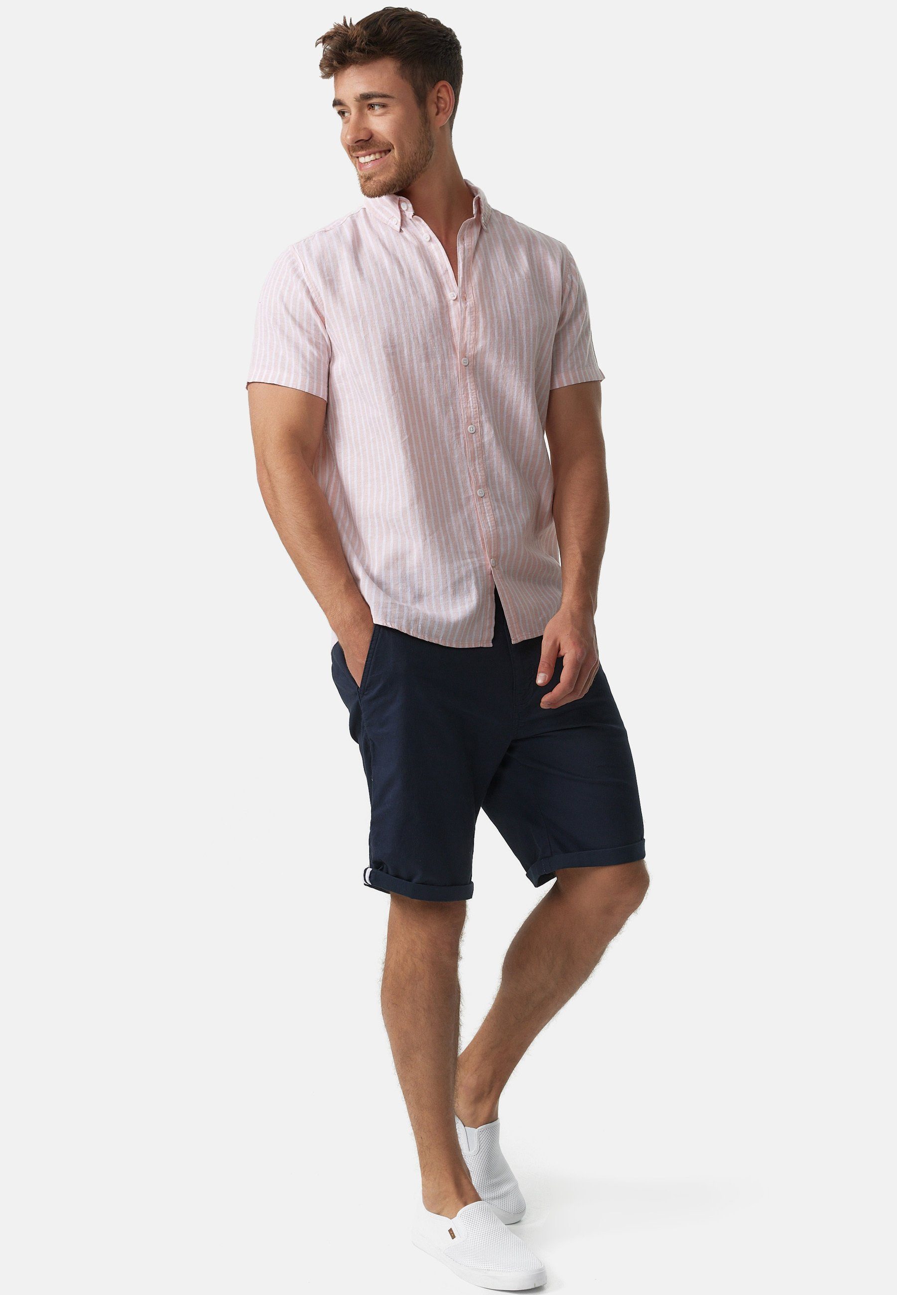 Indicode Chinoshorts Herren Creel Chino Shorts Herrenshorts aus elastischer Baumwoll-Qualität