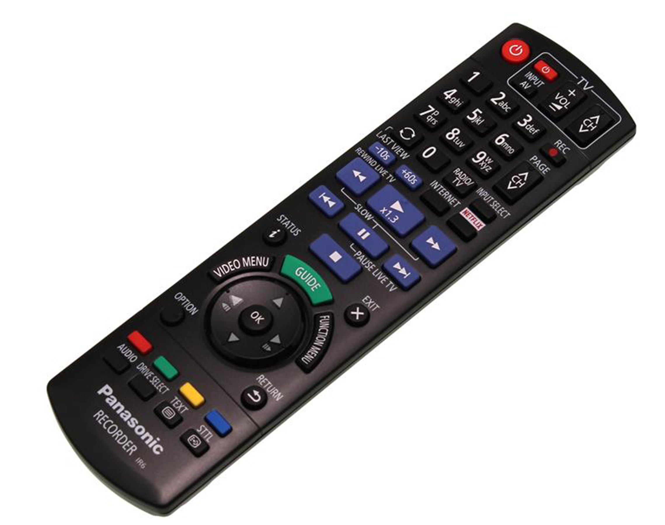 Panasonic N2QAYB001113 Fernbedienung für DMR-BCT76, DMR-BCT760, DMR-BC Fernbedienung