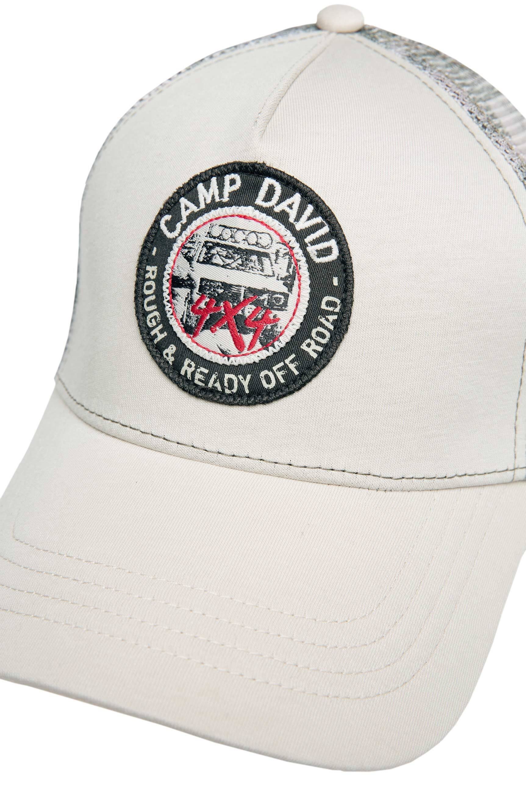Trucker Cap mit Netzeinsatz CAMP DAVID hinten