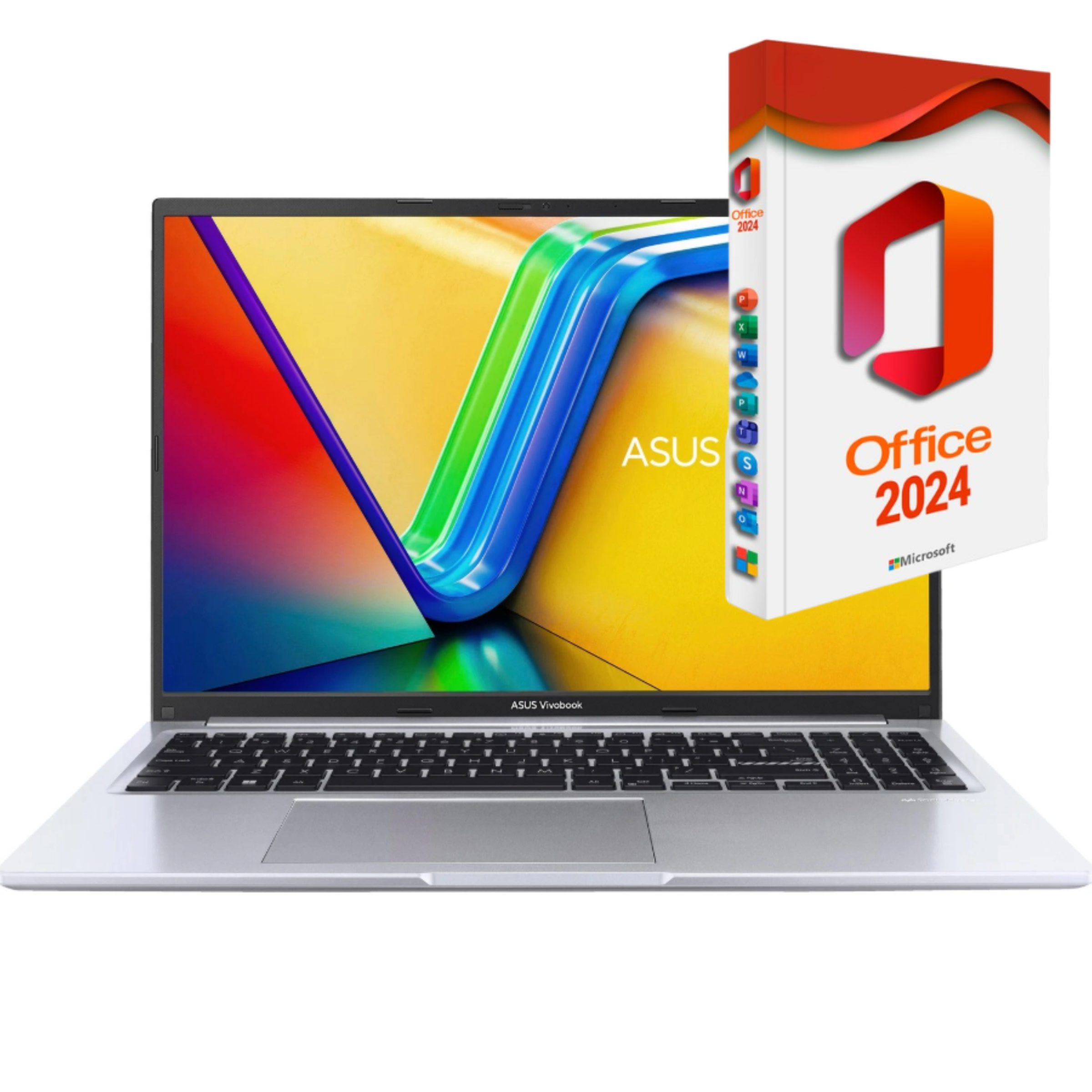 Asus Vivobook 16 Business-Notebook (40,64 cm/16 Zoll, AMD Ryzen 7 7730U, AMD Radeon Graphics, 500 GB SSD, Windows 11 Pro, MS Office 2024 Pro, beleuchtete Tasten)