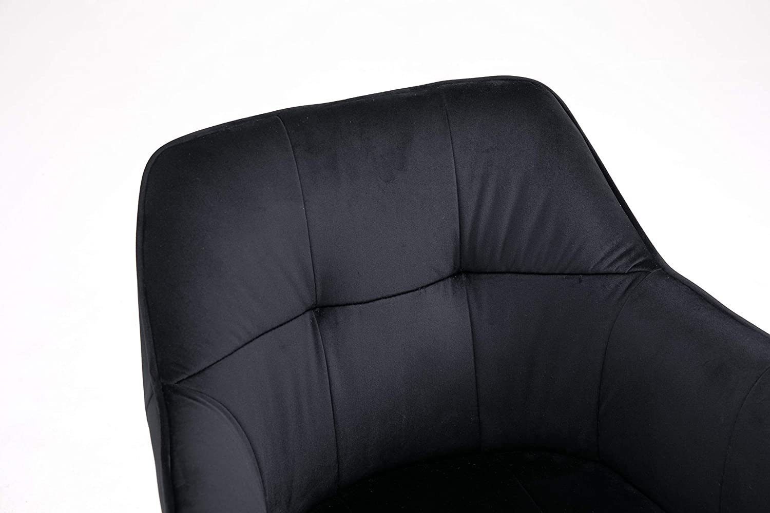 Esszimmerstuhl Metallfüße Absteppungen, Armlehnstuhl SAM® Samtbezug und Kirin, schwarze mit