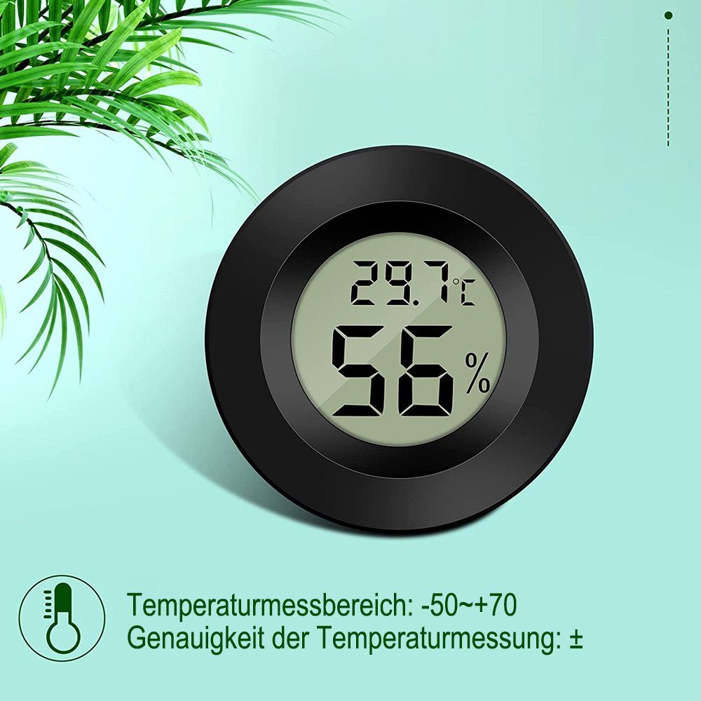 GelldG für LCD Feuchtigkeits-Messgerät Hygrometer Digital Hygrometer Thermometer