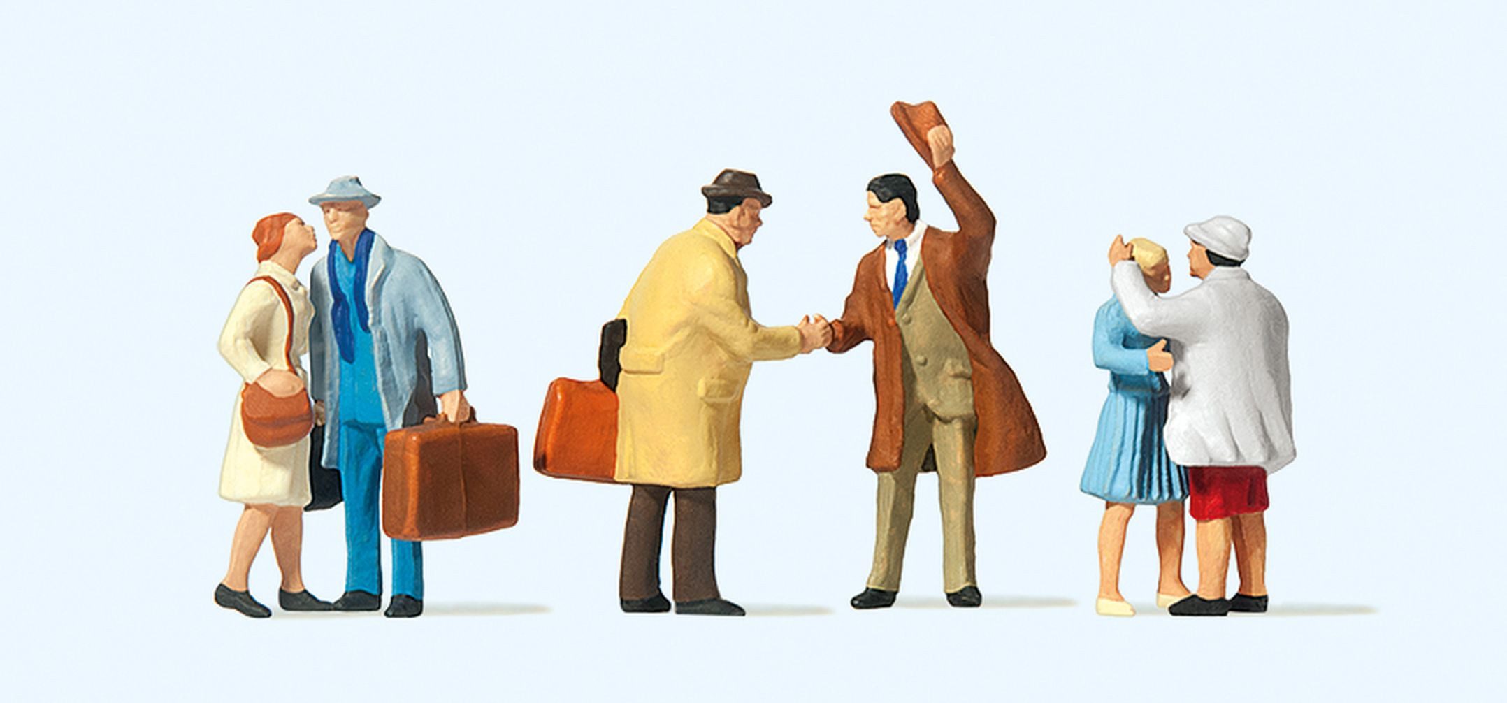 Preiser Sammelfigur Begrüßungsszenen PRE10028, Made in Europe