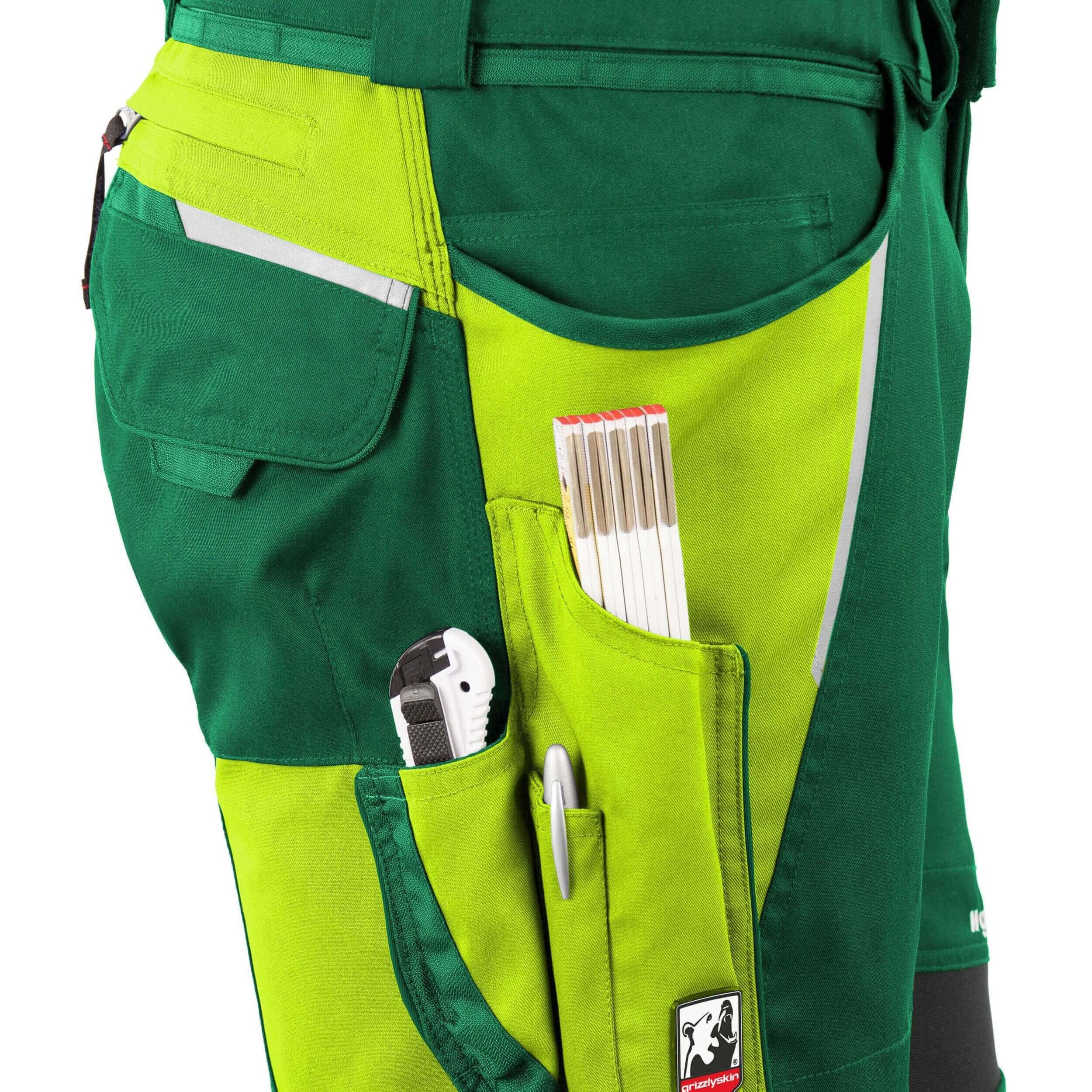 Qualitex Workwear Arbeitsbundhose IRON Arbeitshose Herren - Cargohose, Outdoorhose - Hose für Herren (1-tlg) Cordura, Stretch, viele Taschen, atmungsaktiv. Premium Qualität.