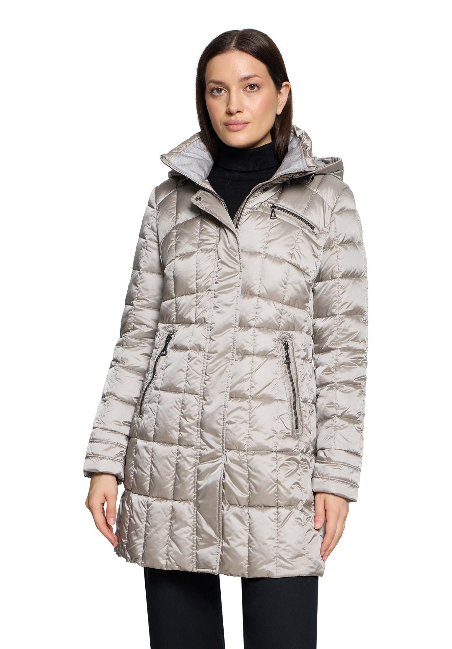 Gil Bret Steppmantel Winterjacke mit abnehmbarer Kapuze und Reißverschluss