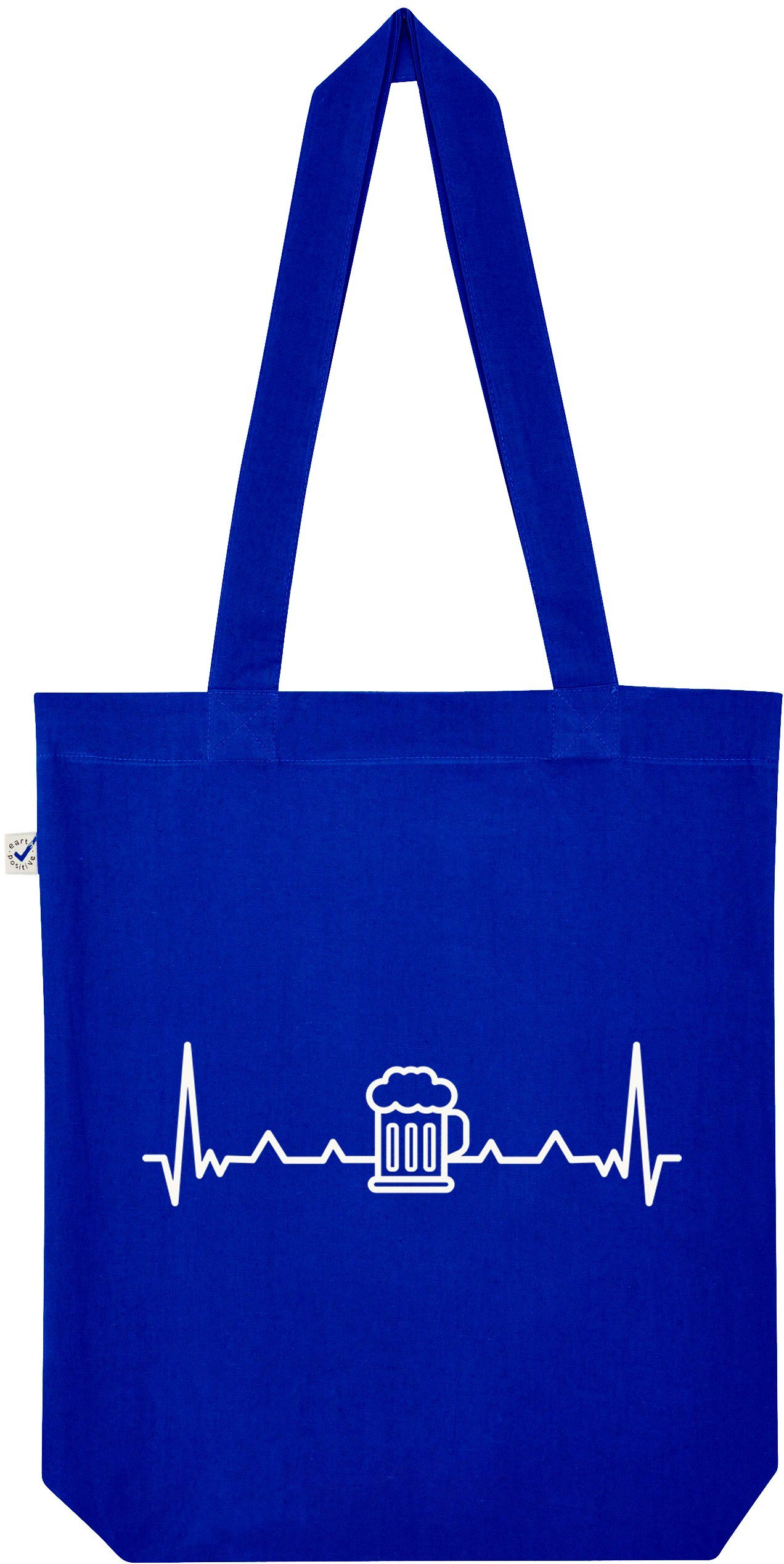 Tragetasche Heartbeat Bier Jutebeutel Tasche Lange Henkel