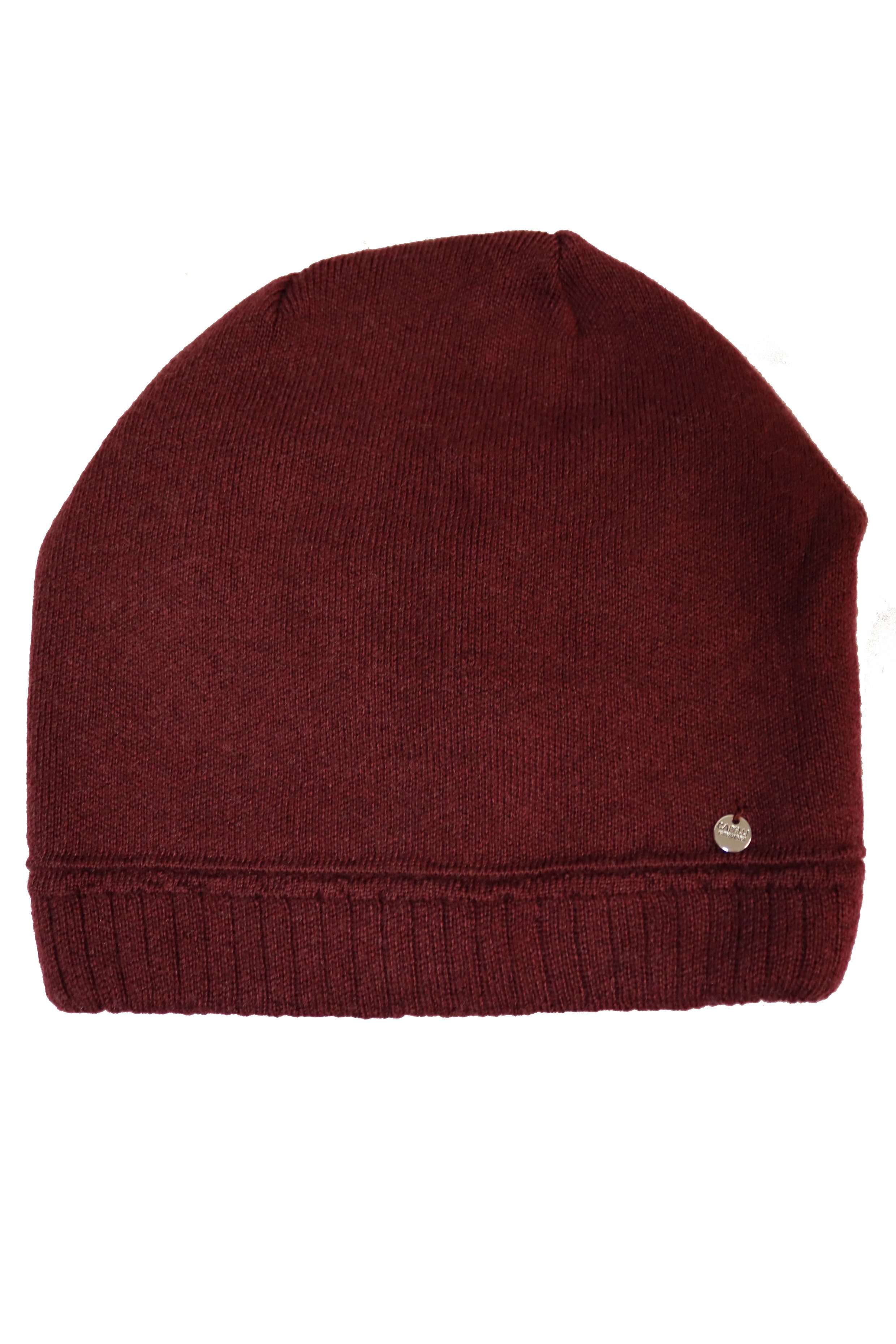 Capelli New York Strickmütze Metall-Logo, gerafft, günstig online kaufen