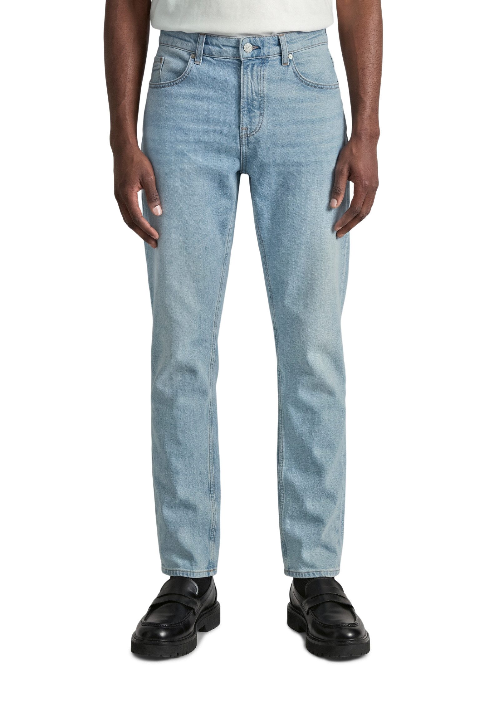 Marc O'Polo DENIM Tapered-fit-Jeans aus Bio-Baumwoll-Mix