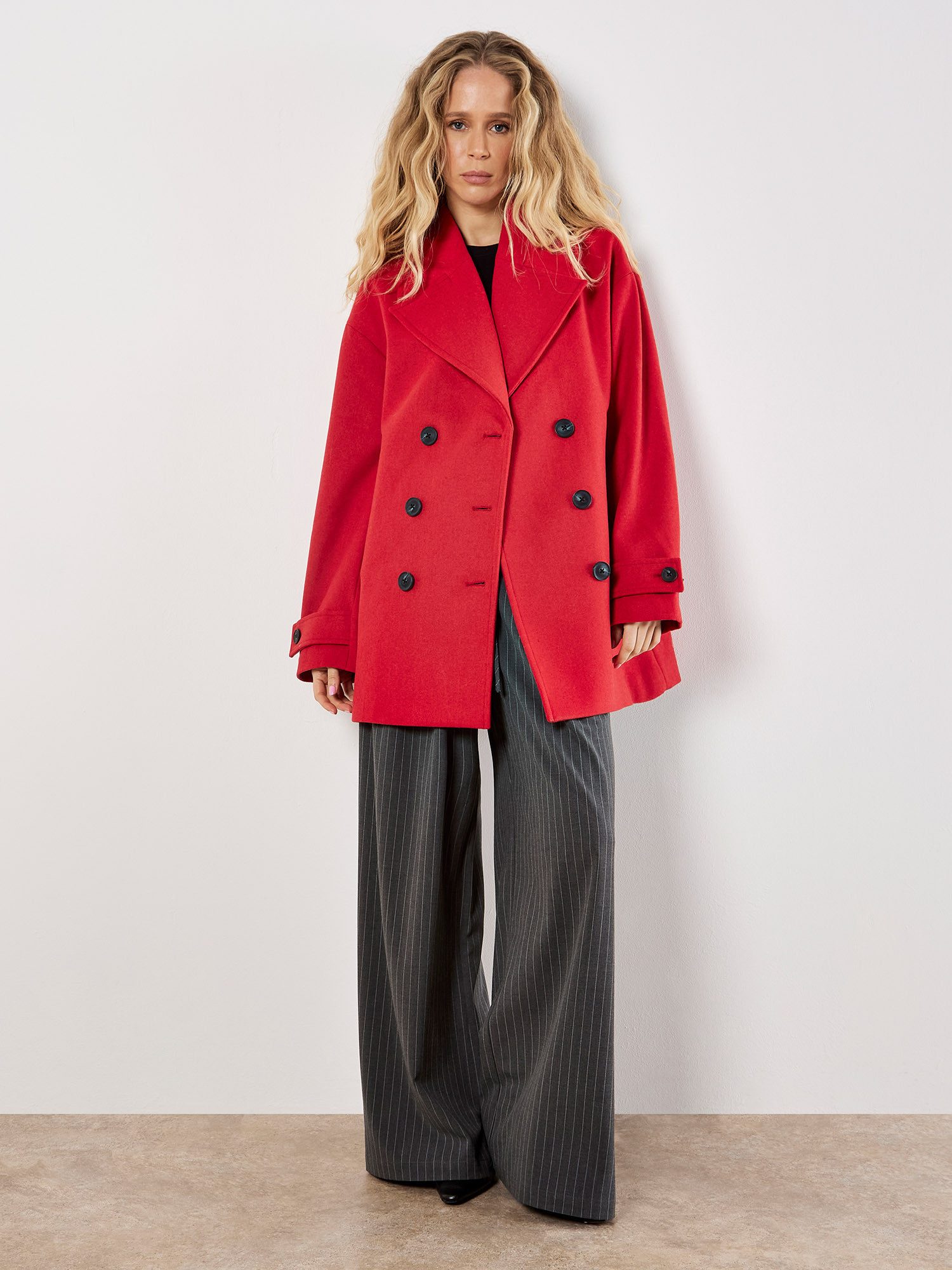 Apricot Kurzjacke Zweireiher-Jacke mit Reverskragen günstig online kaufen