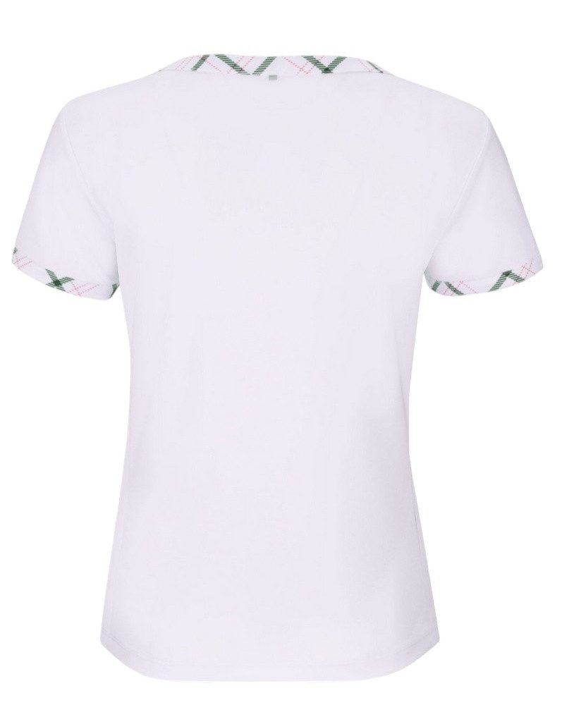 Fila Tennisshirt Yamila (angenehmes Tragegefühl) weiss/grün Damen