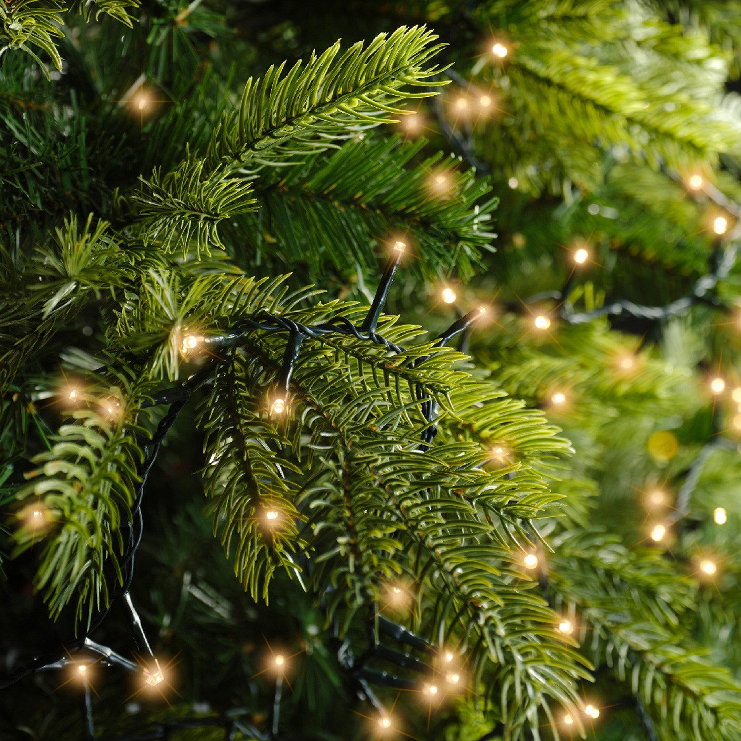 MARELIDA LED-Lichterkette Weihnachtslichterkette 16m für Bäume bis 2,1m 750LED Timer Außen, 750-flammig