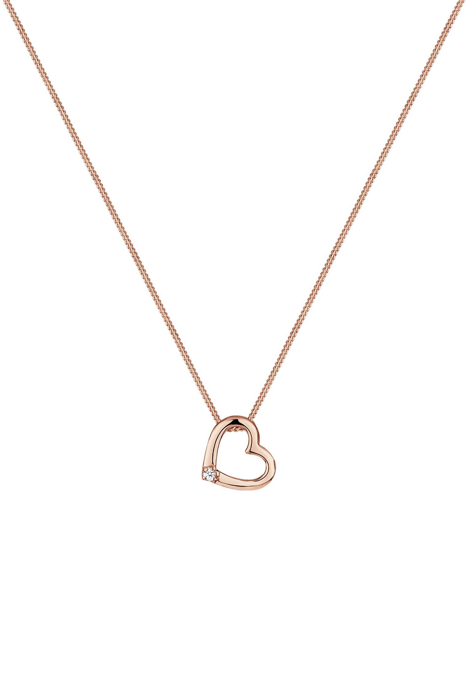 Elli DIAMONDS Kette mit Anhänger Herz günstig online kaufen