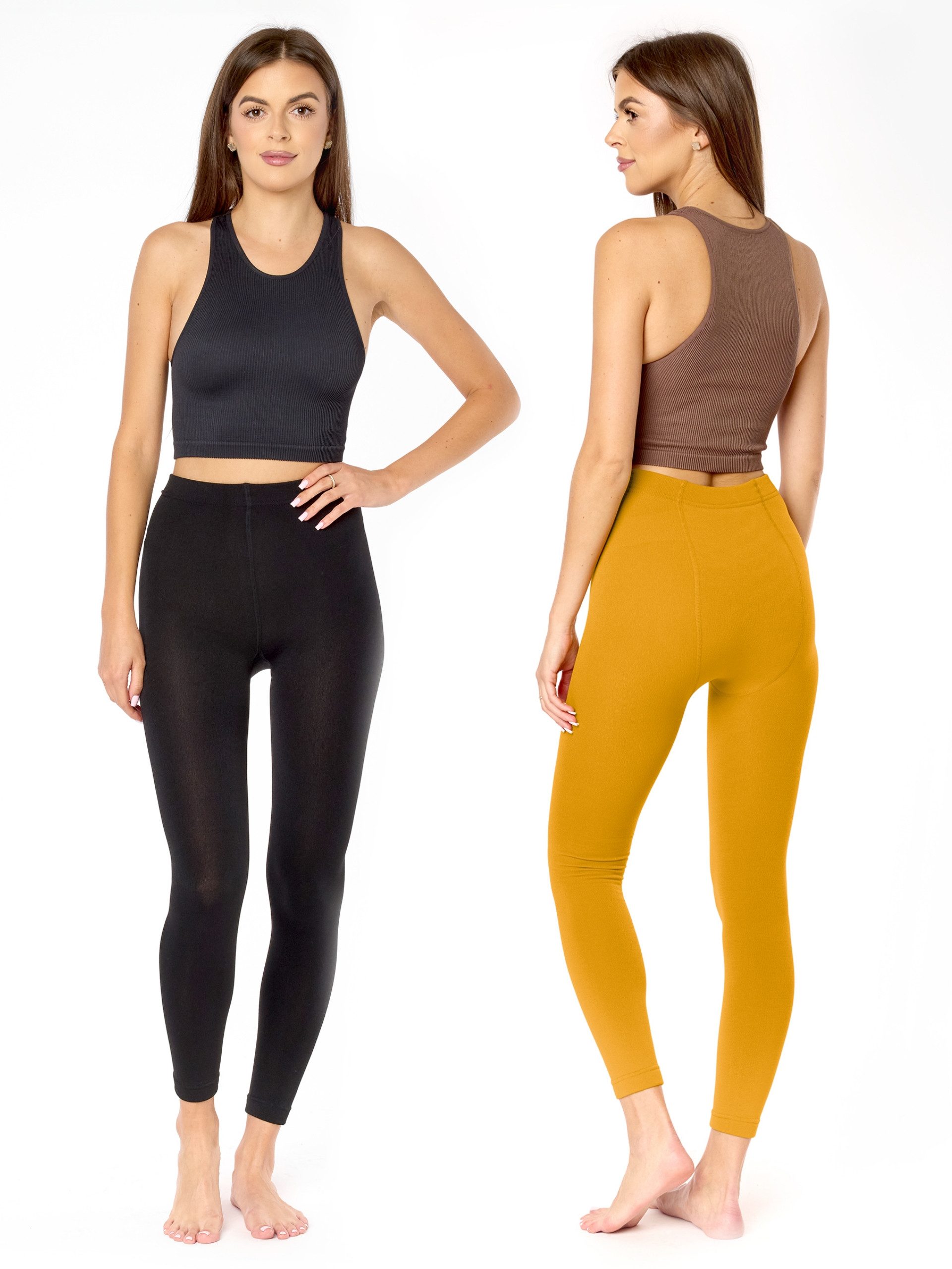 Merry Style Leggings 2er Pack Damen Thermo Leggings Gefütterte Thermoleggings MS-ATX-441 (1-tlg)