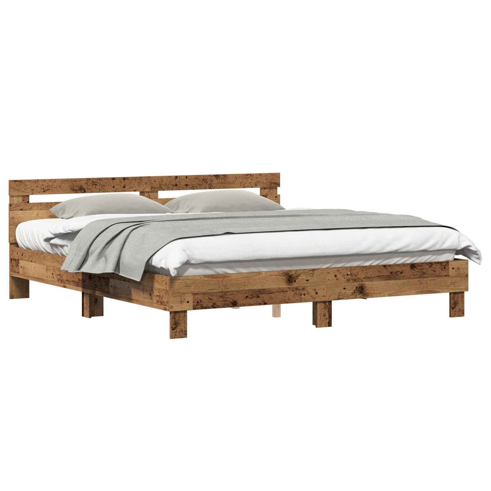 vidaXL Bett Bettgestell Altholz 180 x günstig online kaufen