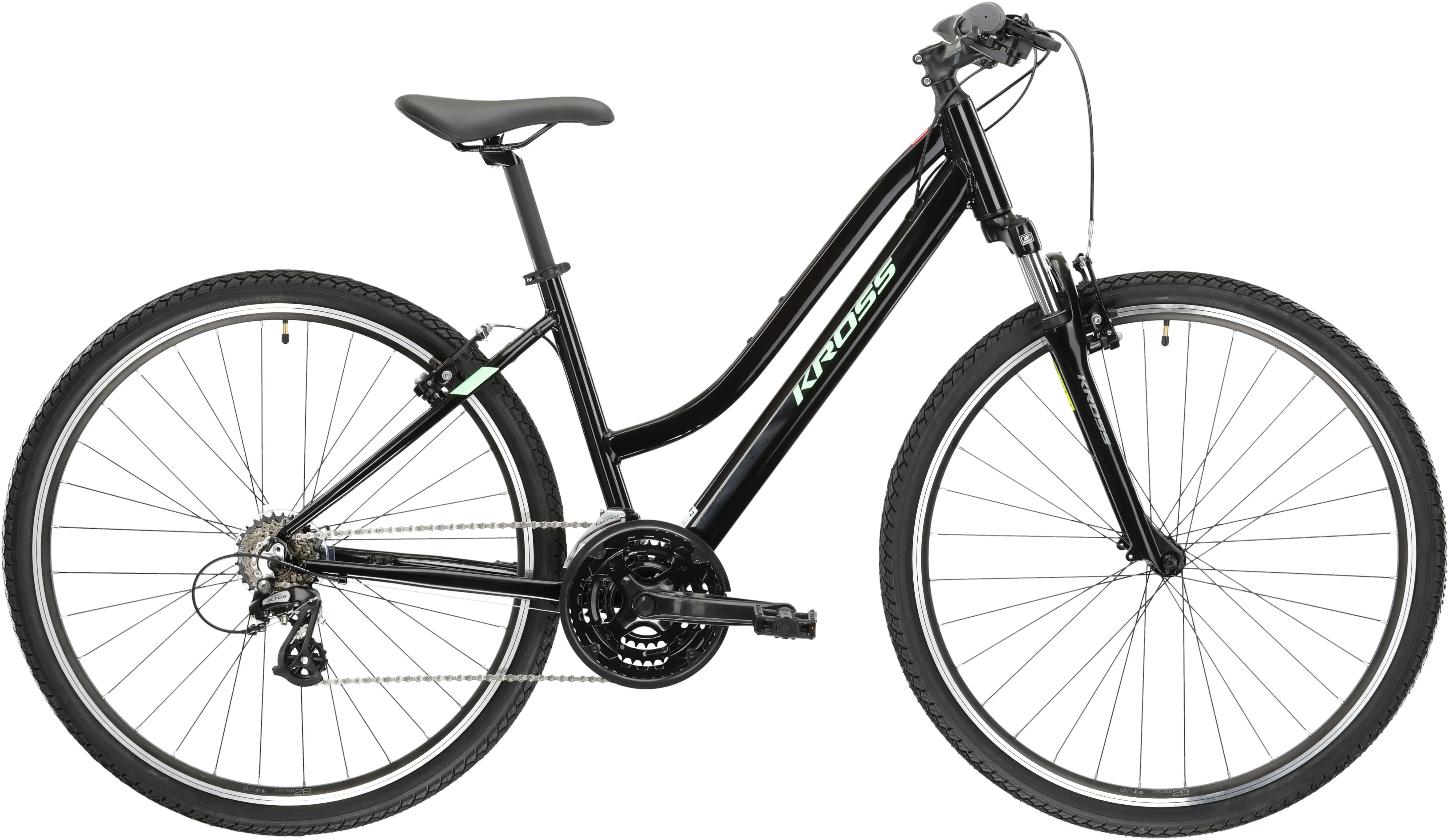 Kross Crossrad KROSS Crossbike Evado 2.0 28" schwarz 21 Gänge, 21 Gang Shimano Tourney Schaltwerk, Kettenschaltung