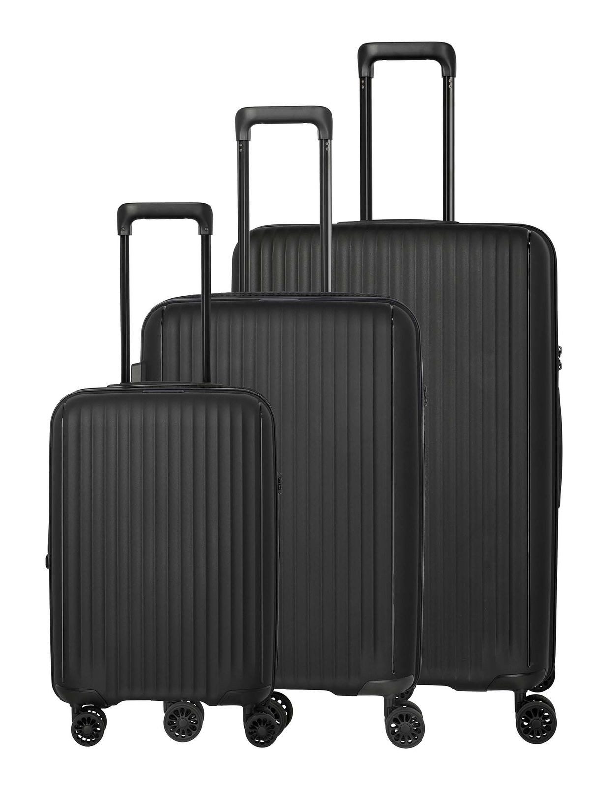 travelite Trolleyset 4W Trolley L / M+ / S+, 4 Rollen, (Set, 3 tlg)
