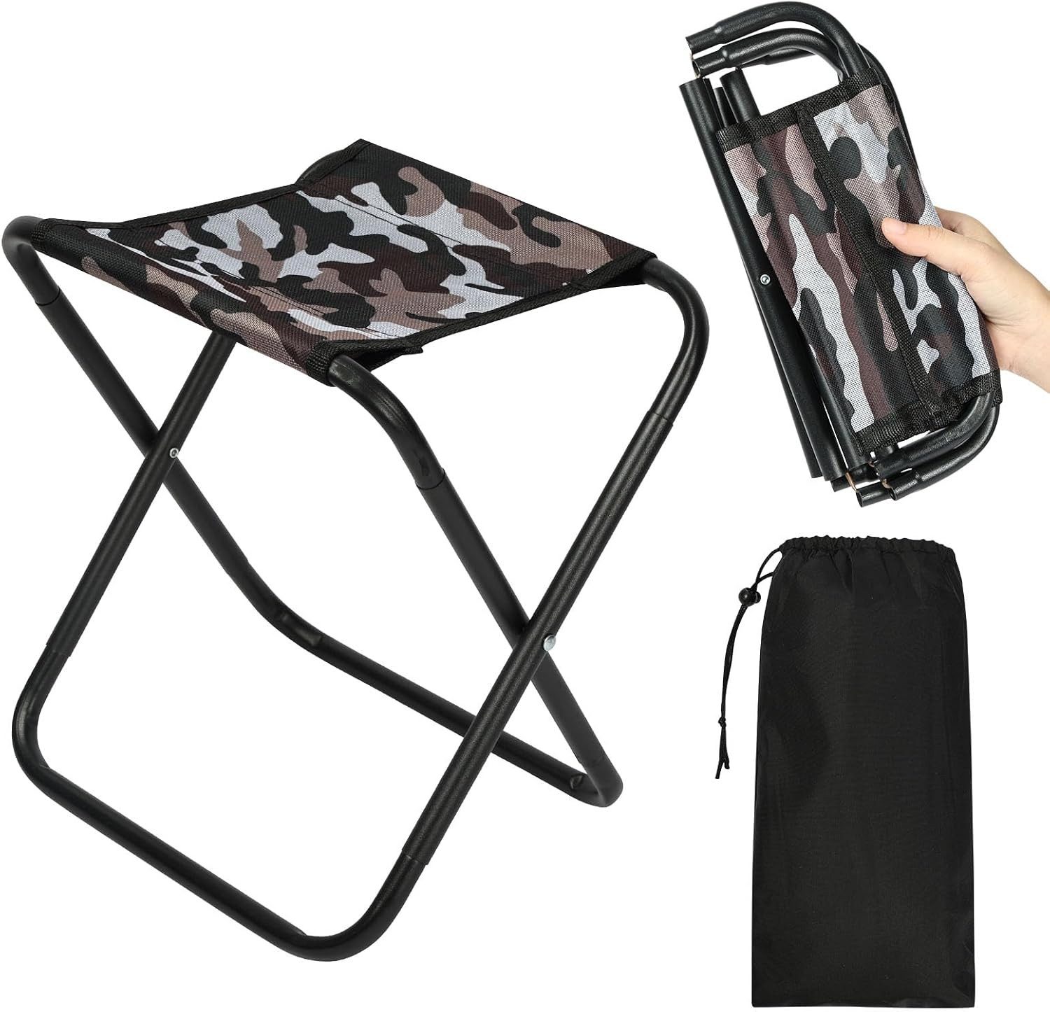 FELIXLEO Kinderklappstuhl Mini Klapphocker Camping Falthocker Leicht mit Tragetasche