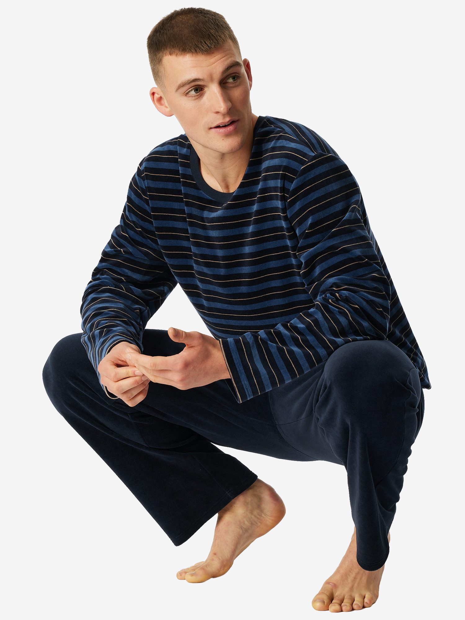 Schiesser Pyjama Comfort Nightwear (2 tlg) schlafanzug schlafmode bequem günstig online kaufen