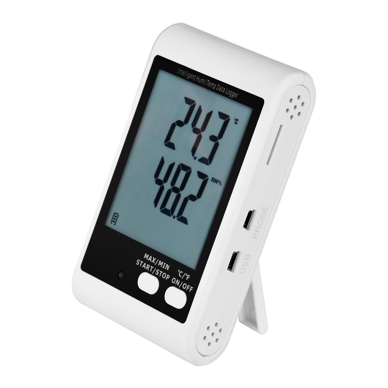 ext. - LCD Temperatur Datenlogger + Systems Steinberg Feuchtigkeitsmesser Luftfeuchtigkeit -40-125°C Sensor