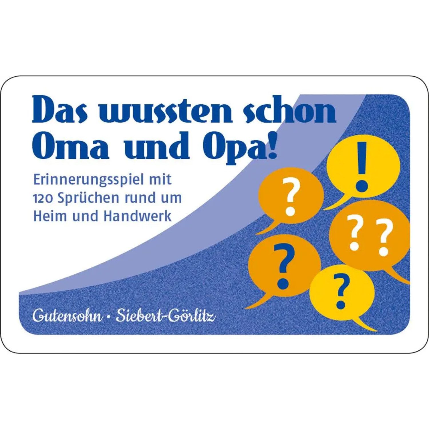ERNST Spiel Das wussten schon Oma und Opa!