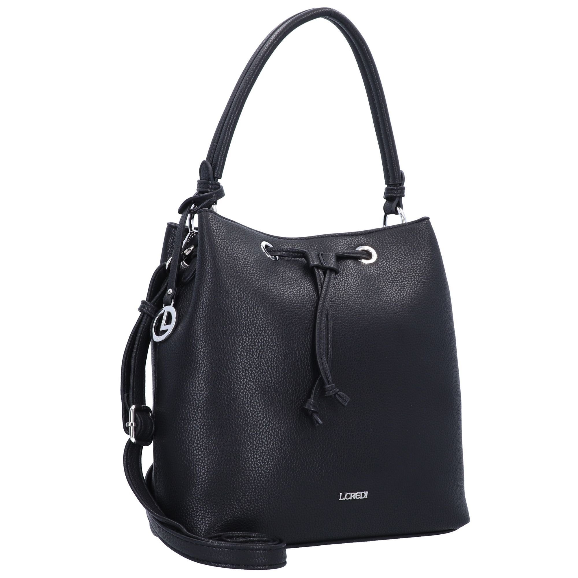 L. CREDI Beuteltasche Ebony, Polyurethan günstig online kaufen