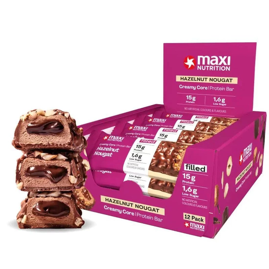 Maxi Nutrition Creamy Core Protein Bar 12x45g Riegel, 540 g