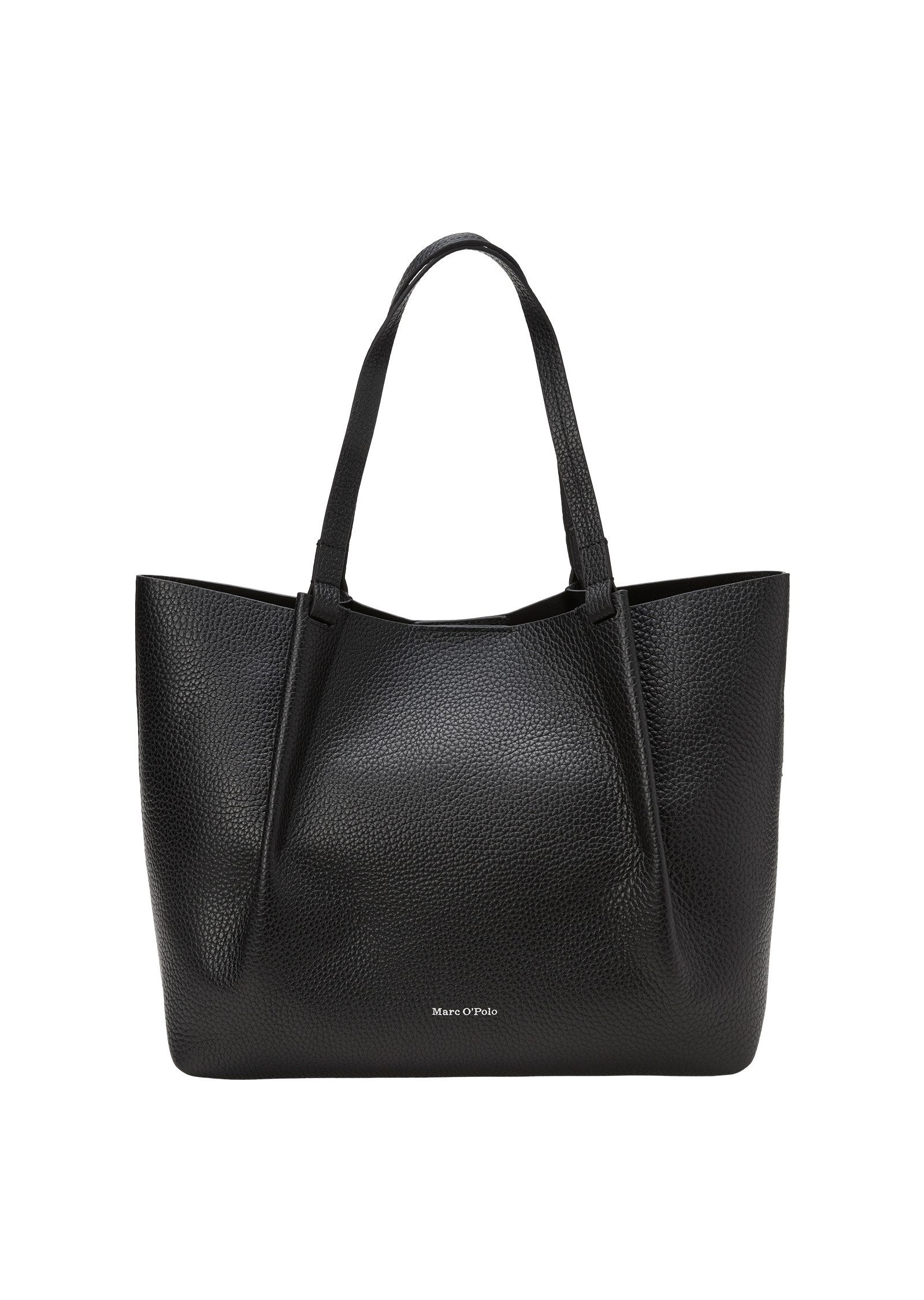 Shopper aus genarbtem Rindleder