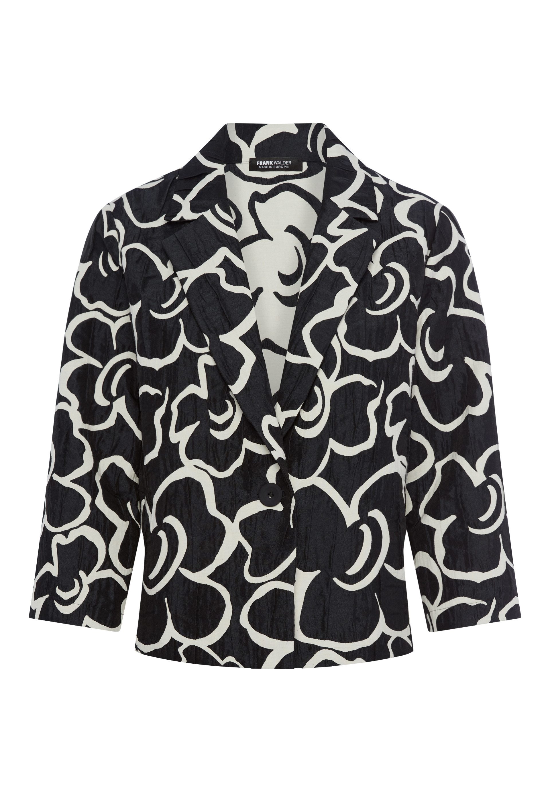 FRANK WALDER Kurzblazer mit großem Blumenprint günstig online kaufen