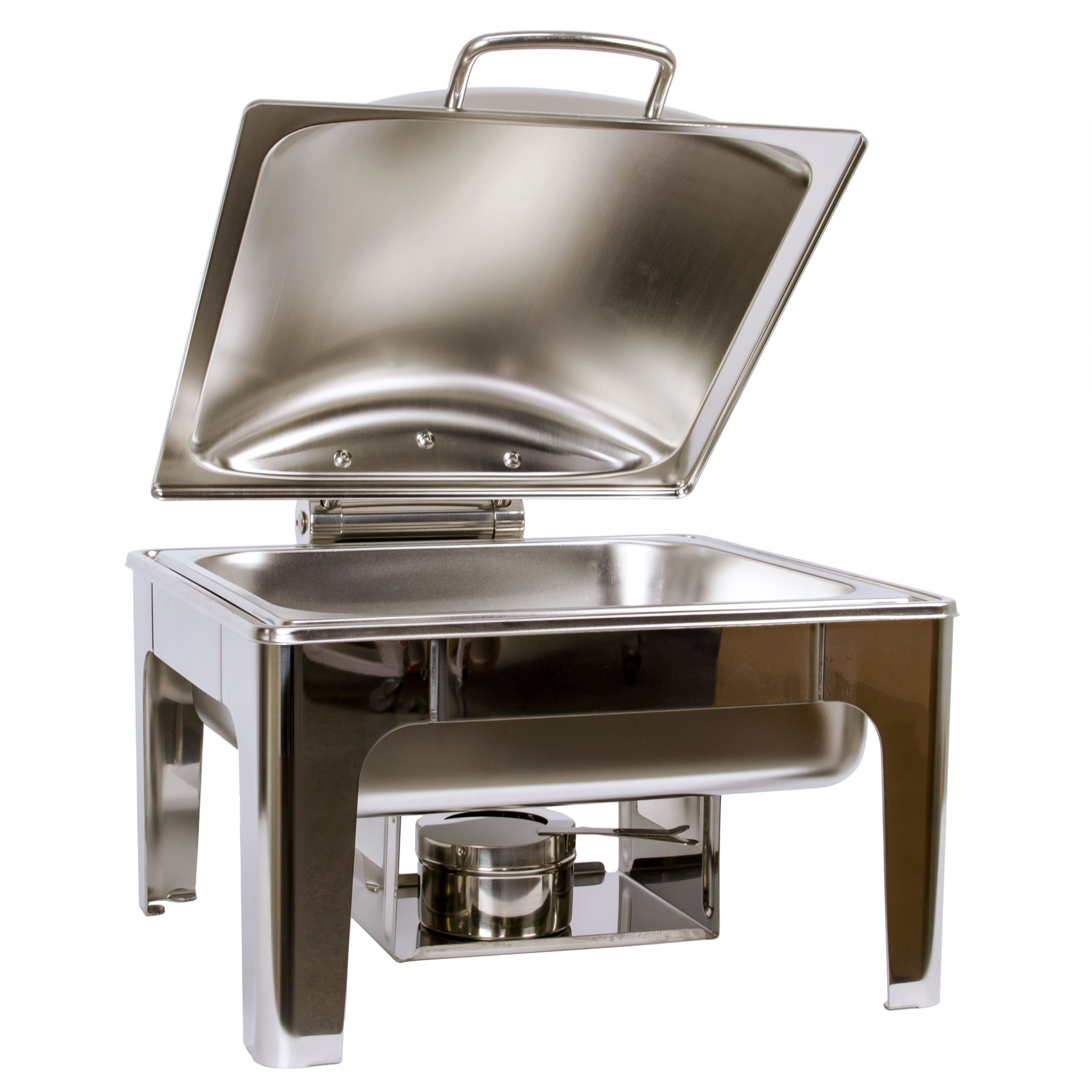 AcMax Thermobehälter Edelstahl Luxus Speisenwärmer 2/3 Chafing Dish 6,0 Liter