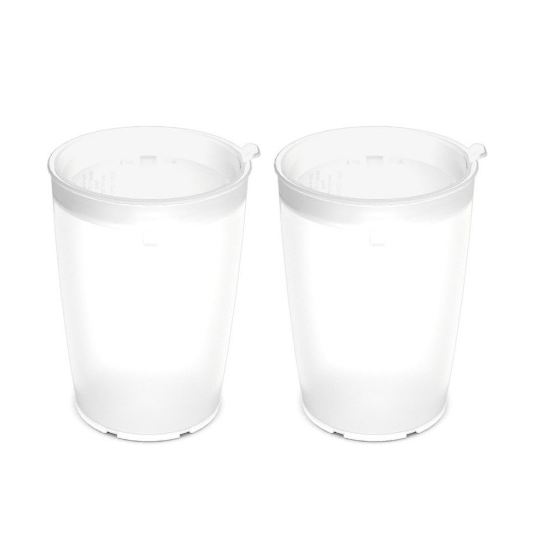 Ornamin Schnabelbecher Pflegebecher mit Schnabelaufsatz/Trinkaufsatz, 2-tlg., Kunststoff, Trinkhilfe l Alltagshilfe l BPA-frei l bruchstabil l Made in Germany