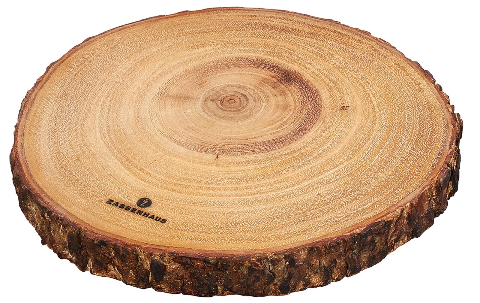 ZASSENHAUS Servierplatte Servierplatte Akazie 23 cm, Akazienholz, (Platten)