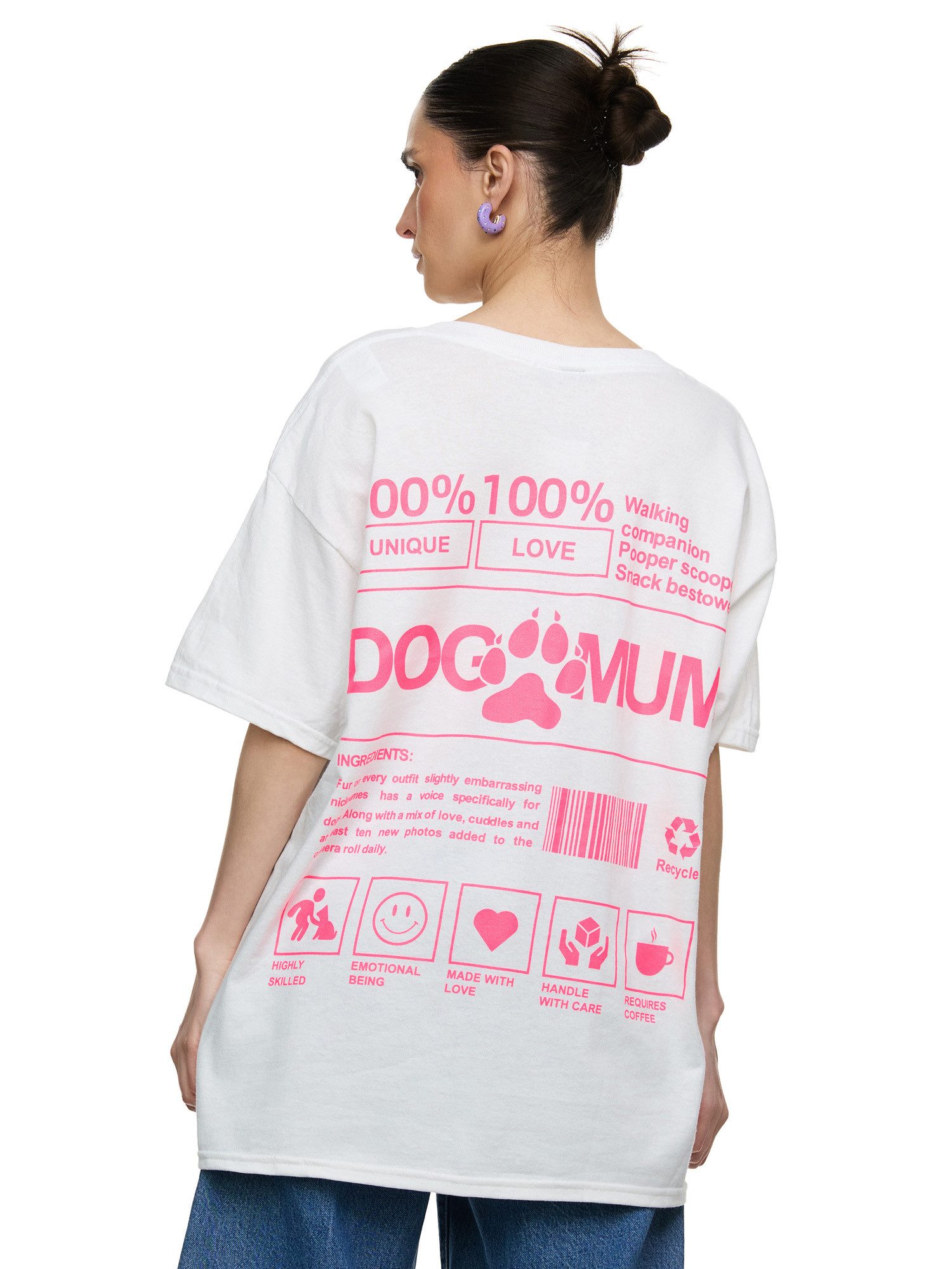 Worldclassca T-Shirt Worldclassca Oversized Print DOG günstig online kaufen