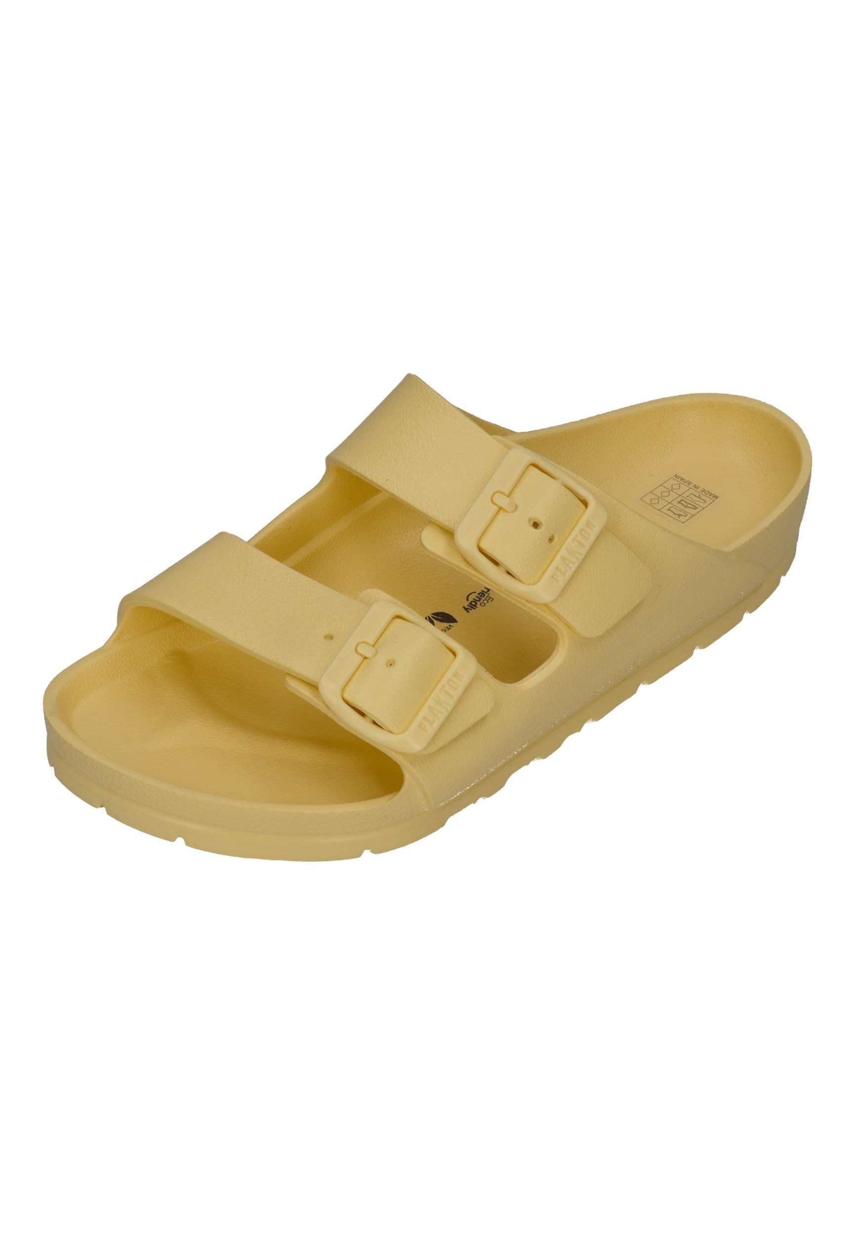 Plakton WANDA 760010 Pantolette Butter Yellow