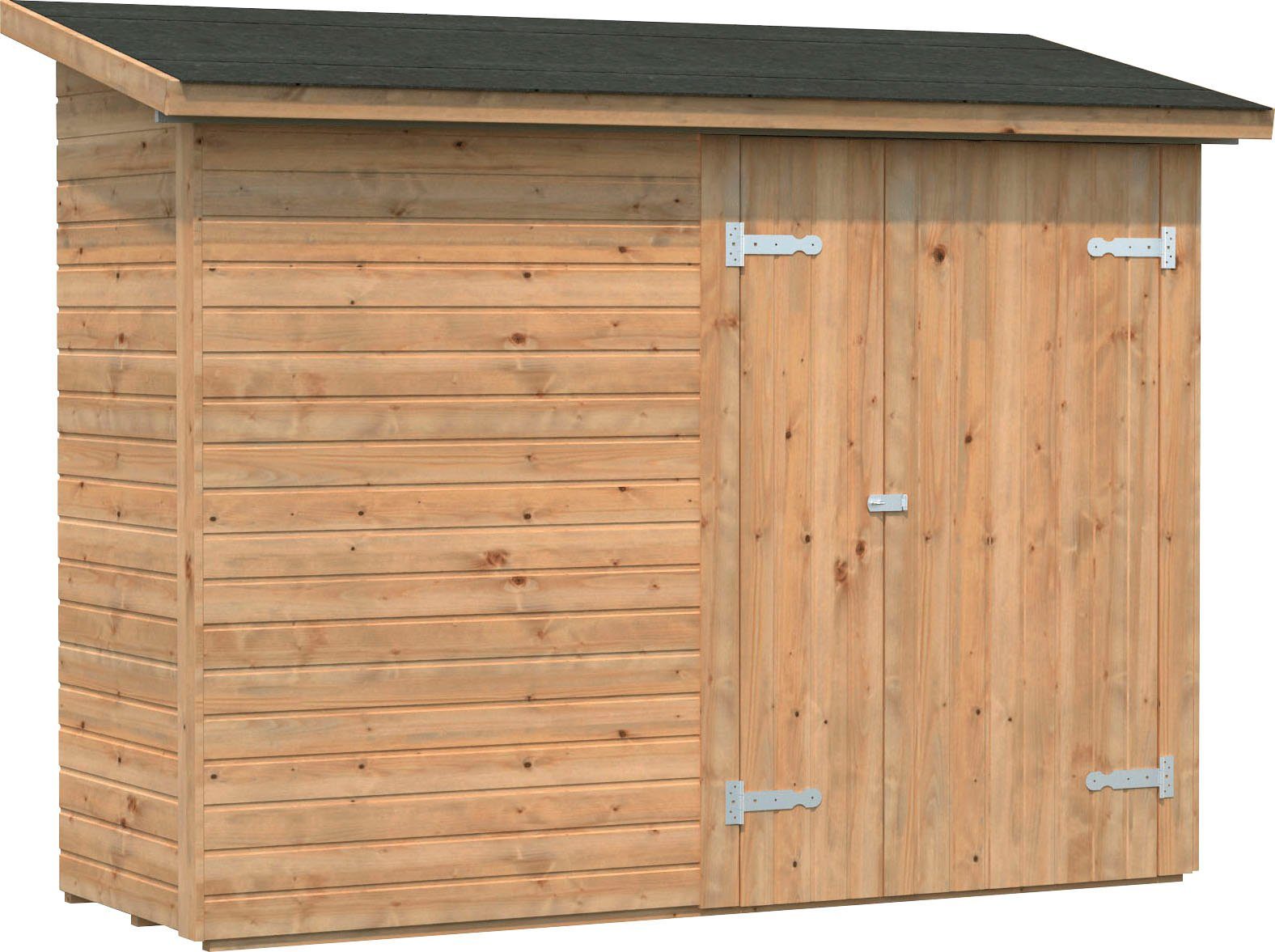 Palmako Gerätehaus Leif, BxT: 254x112 cm, hellbraun