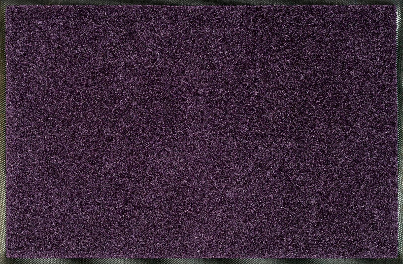 Fußmatte Trend Uni, wash+dry by Kleen-Tex, rechteckig, Höhe: 7 mm, Schmutzfangmatte, rutschhemmend, In- und Outdoor geeignet, waschbar lila