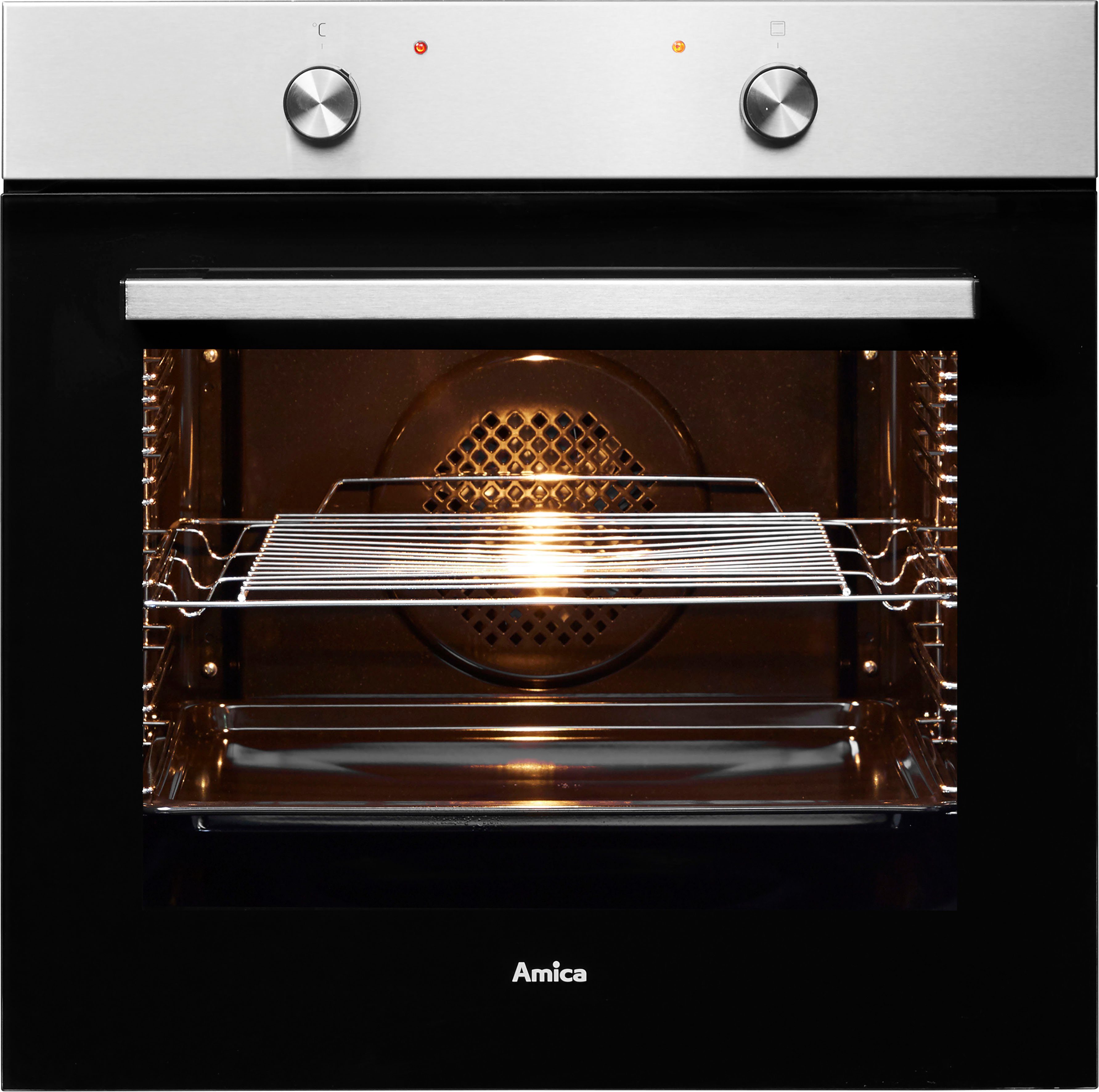 Amica Backofen EBX 943 640 E, mit Teleskopauszug nachrüstbar, Steam Clean, Großer Garraum, sparsam, sicher und leicht zu reinigen im Alltag