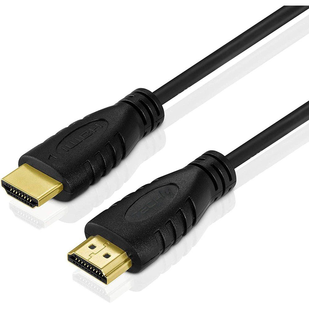 TECHLY Klemmen Techly HDMI Kabel 2.0 High Speed with Ethernet schwarz 6m