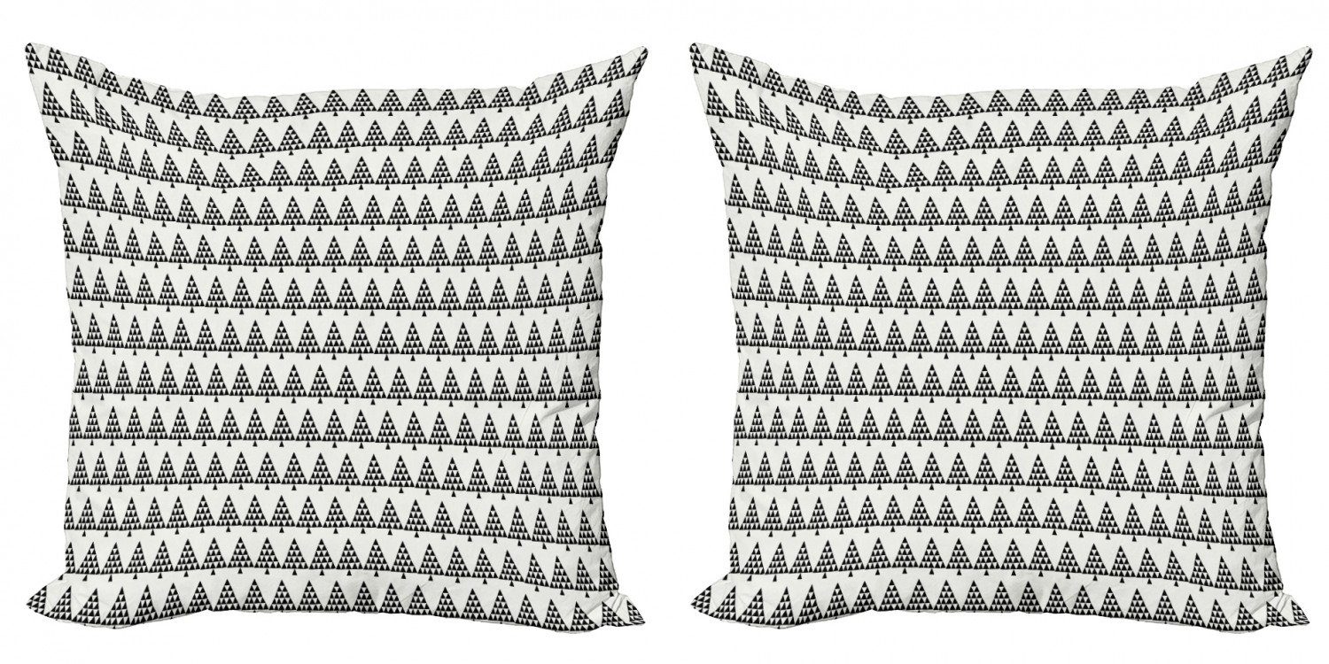 (2 Modern Entwurf Digitaldruck, Abakuhaus Stück), Baum Tannenwald Accent Kissenbezüge Doppelseitiger Geometrischer