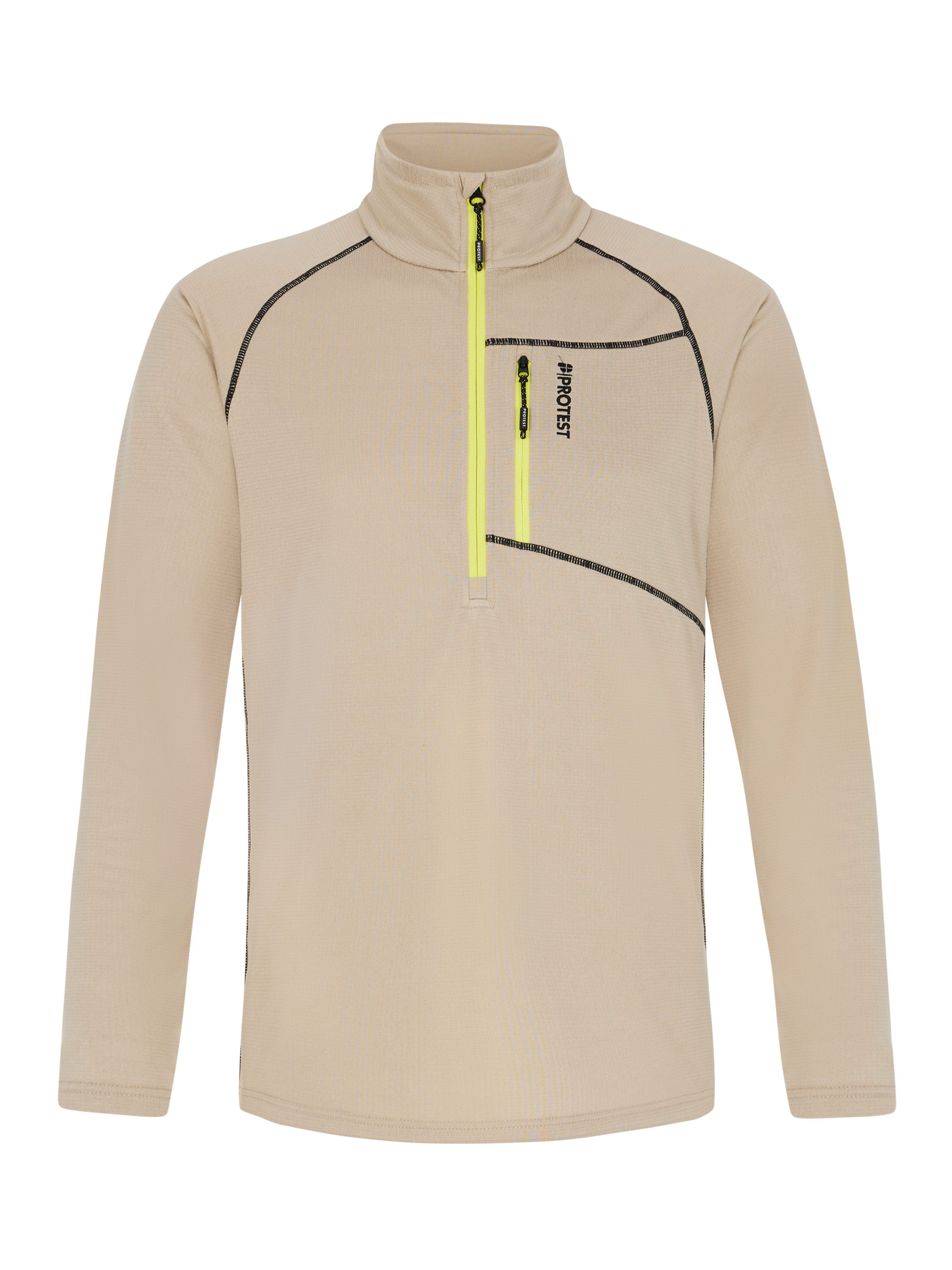 Rollkragenshirt PRTKODY 1/4 zip active top BambooBeige