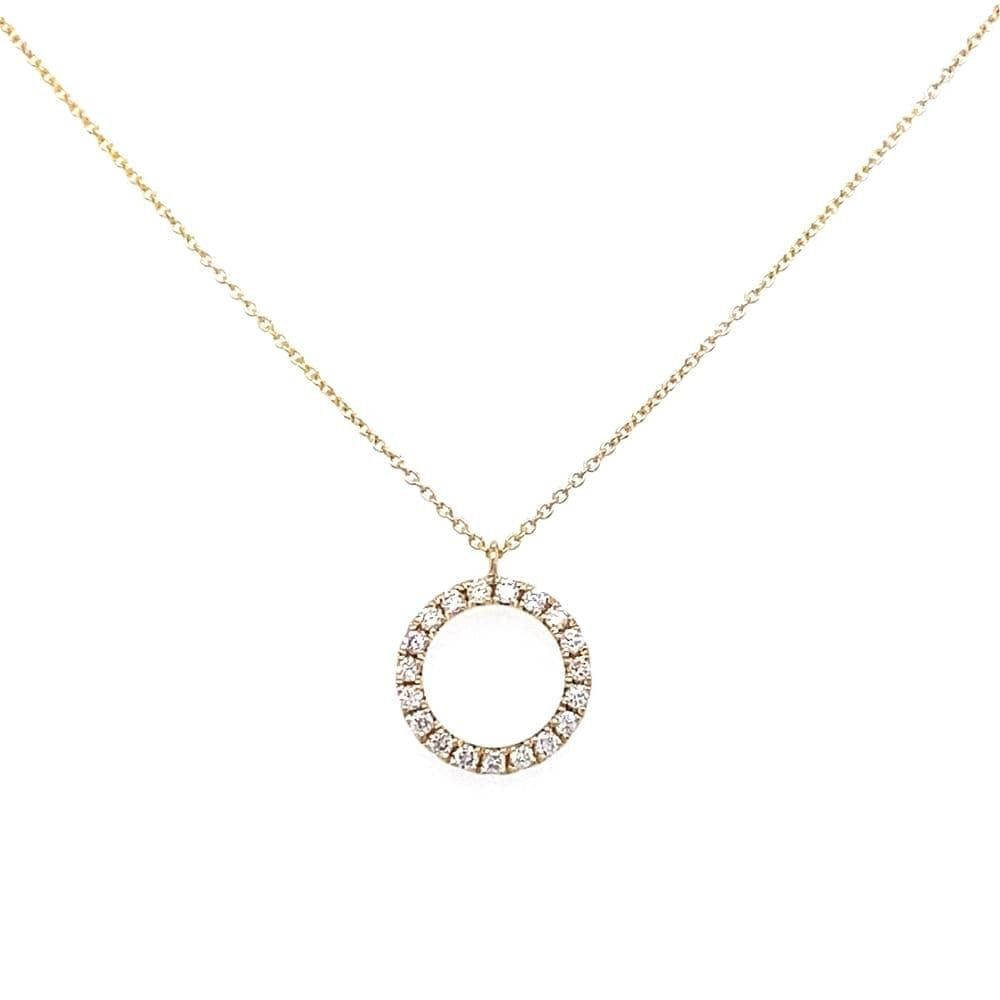 Adam & Eve Collier Halskette 585/- Gold mit 0.16ct Brillant 0,16 ct. günstig online kaufen